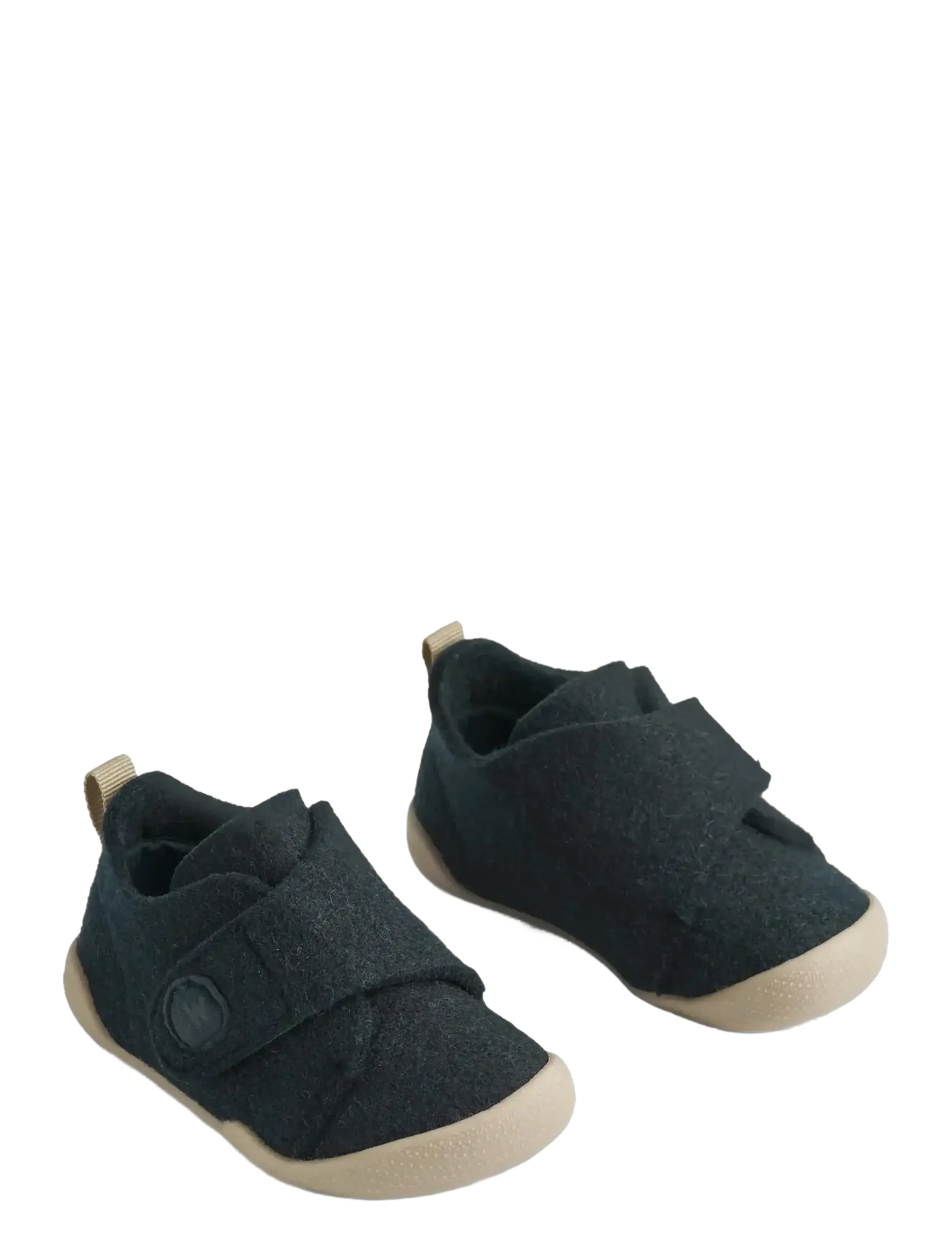 Wheat Indoor Shoe Fleecy, Børn, Velcro Indendørssko, Navy, Str: 28