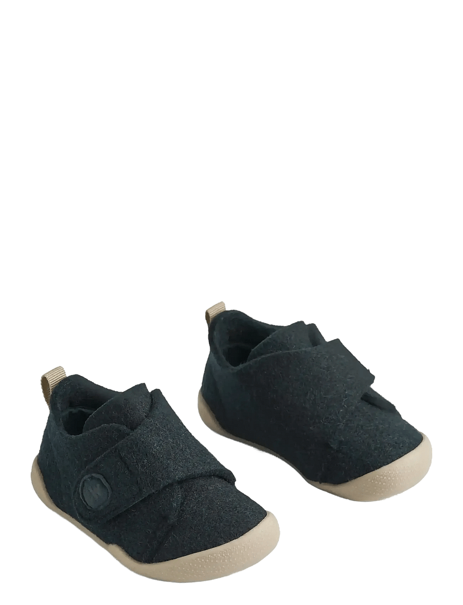 Wheat - Indoor Shoe Fleecy - hausschuhe - navy - 0