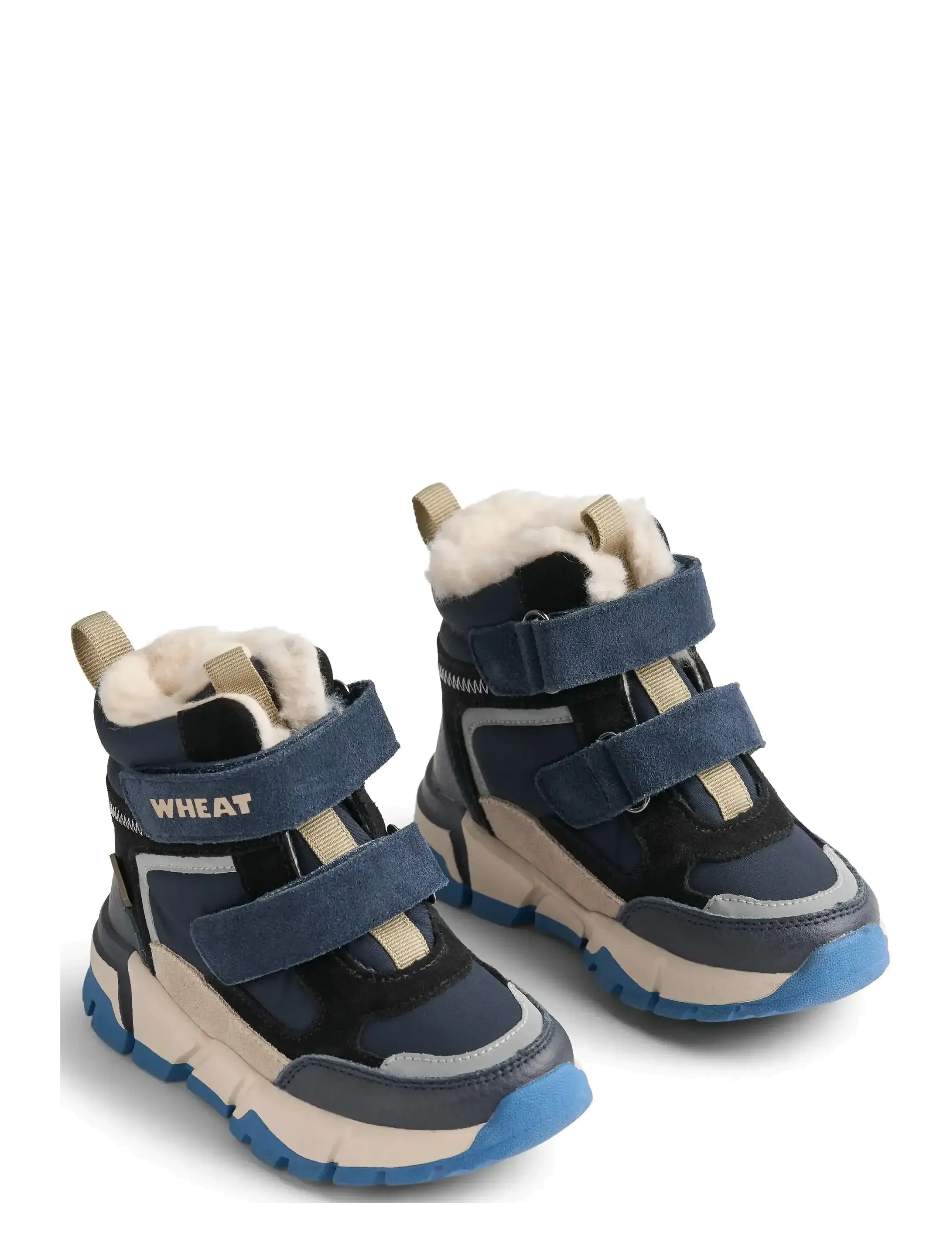 Wheat Bootie Lucka Tex, 32, Winter Boots, Blau - Boots W. Velcro, Kinder