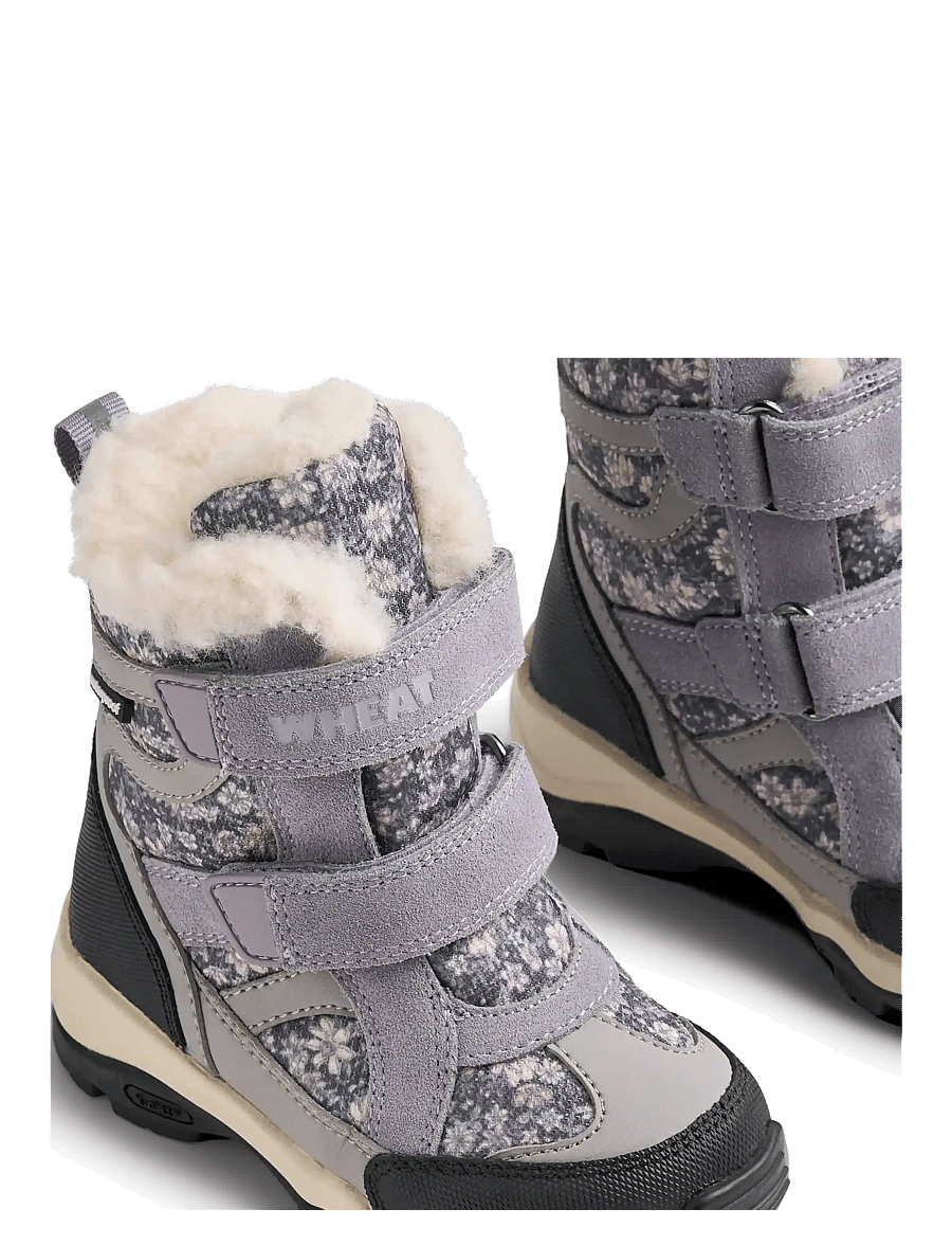 Wheat - Winterboot Trailor Tex - winterstiefel - dark charcoal flowers - 3