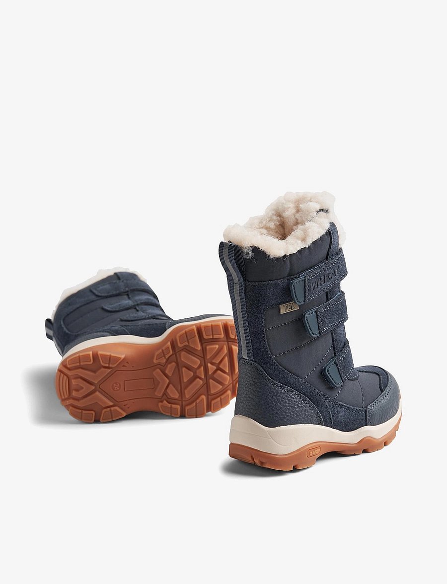 Wheat - Winterboot Airy Tex - talvesaapad - navy - 1