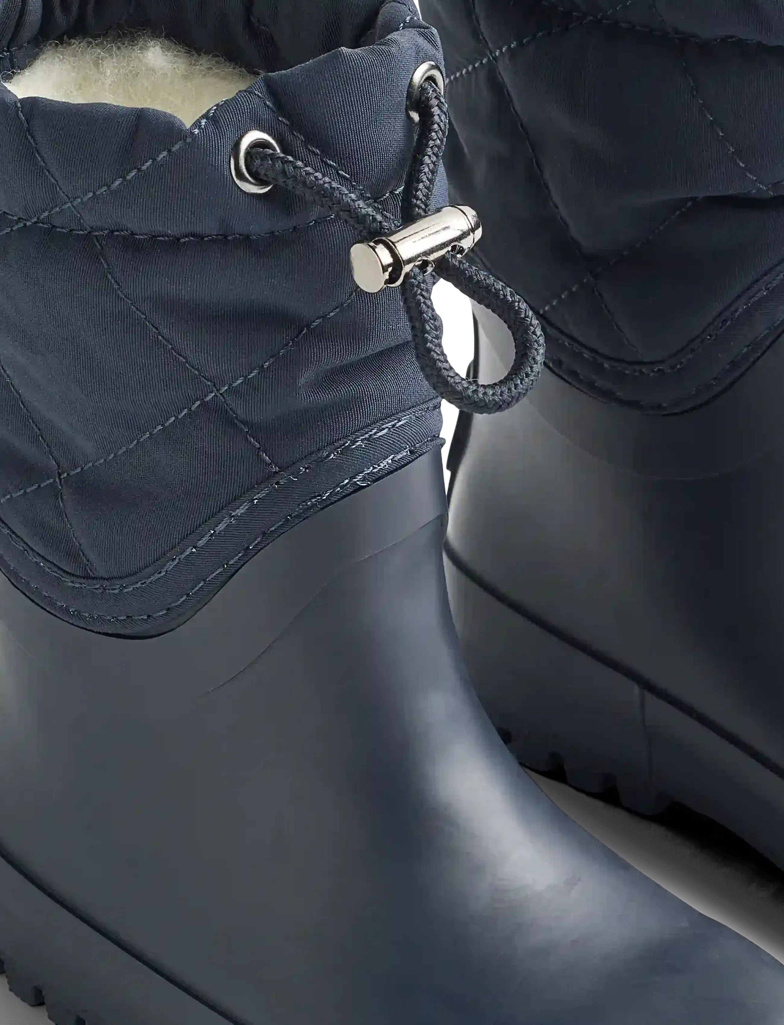 Wheat - Thermo Snowboot Drizzle - gummistøvler med for - navy - 3