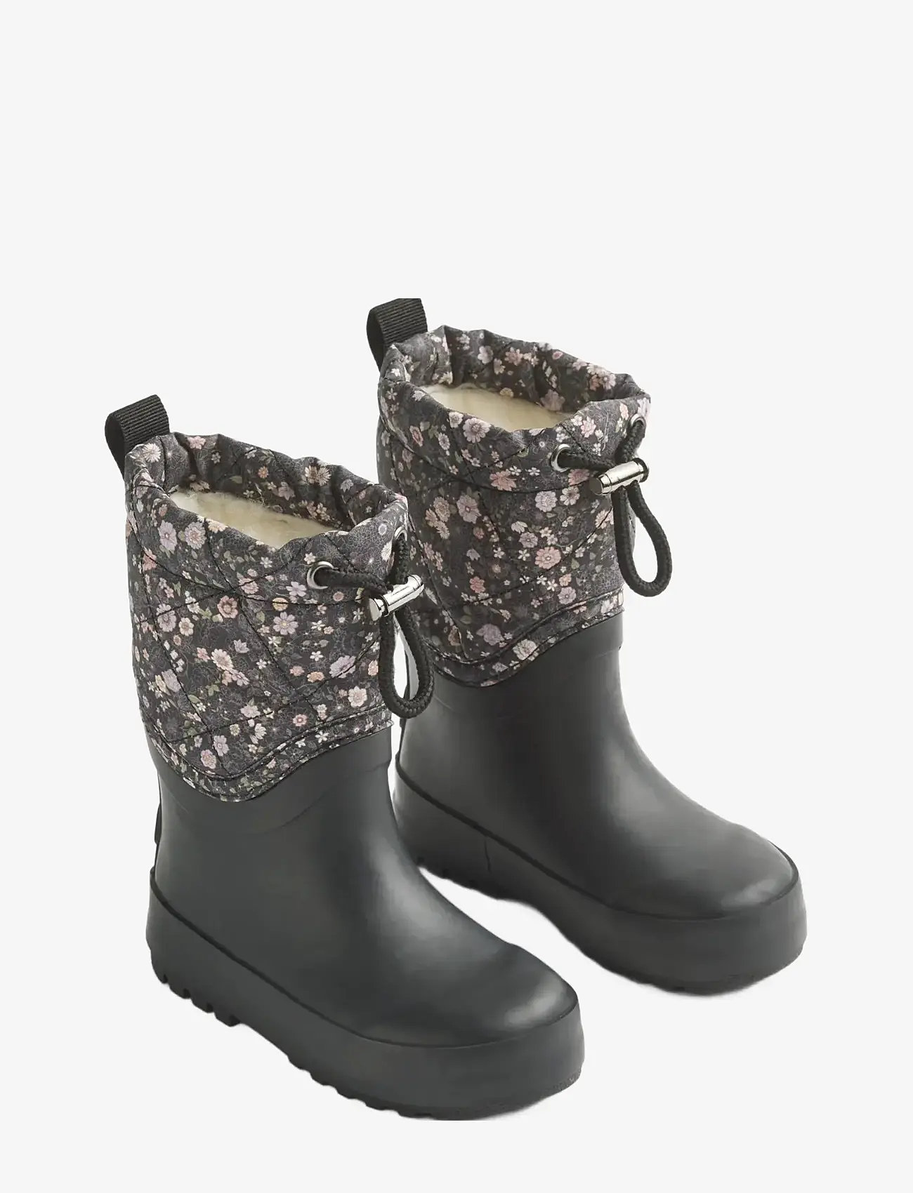 Wheat - Thermo Snowboot Drizzle - voodriga kummikud - black sea open flowers - 0