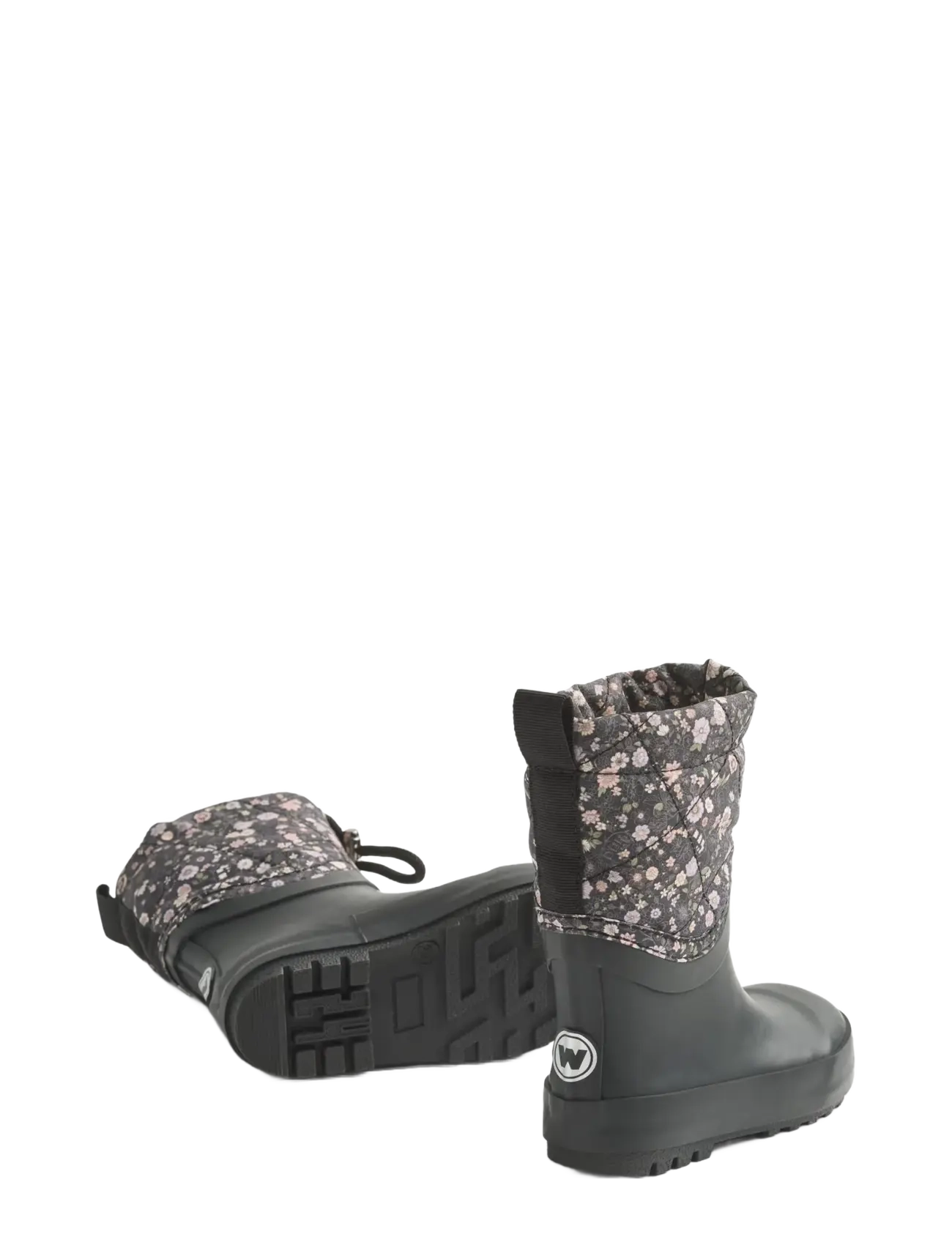 Wheat - Thermo Snowboot Drizzle - gumowce ocieplane - black sea open flowers - 2