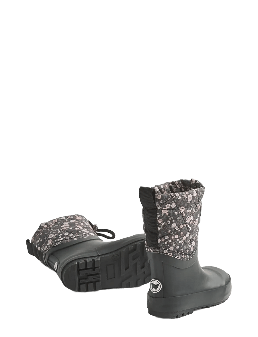 Wheat - Thermo Snowboot Drizzle - voodriga kummikud - black sea open flowers - 2