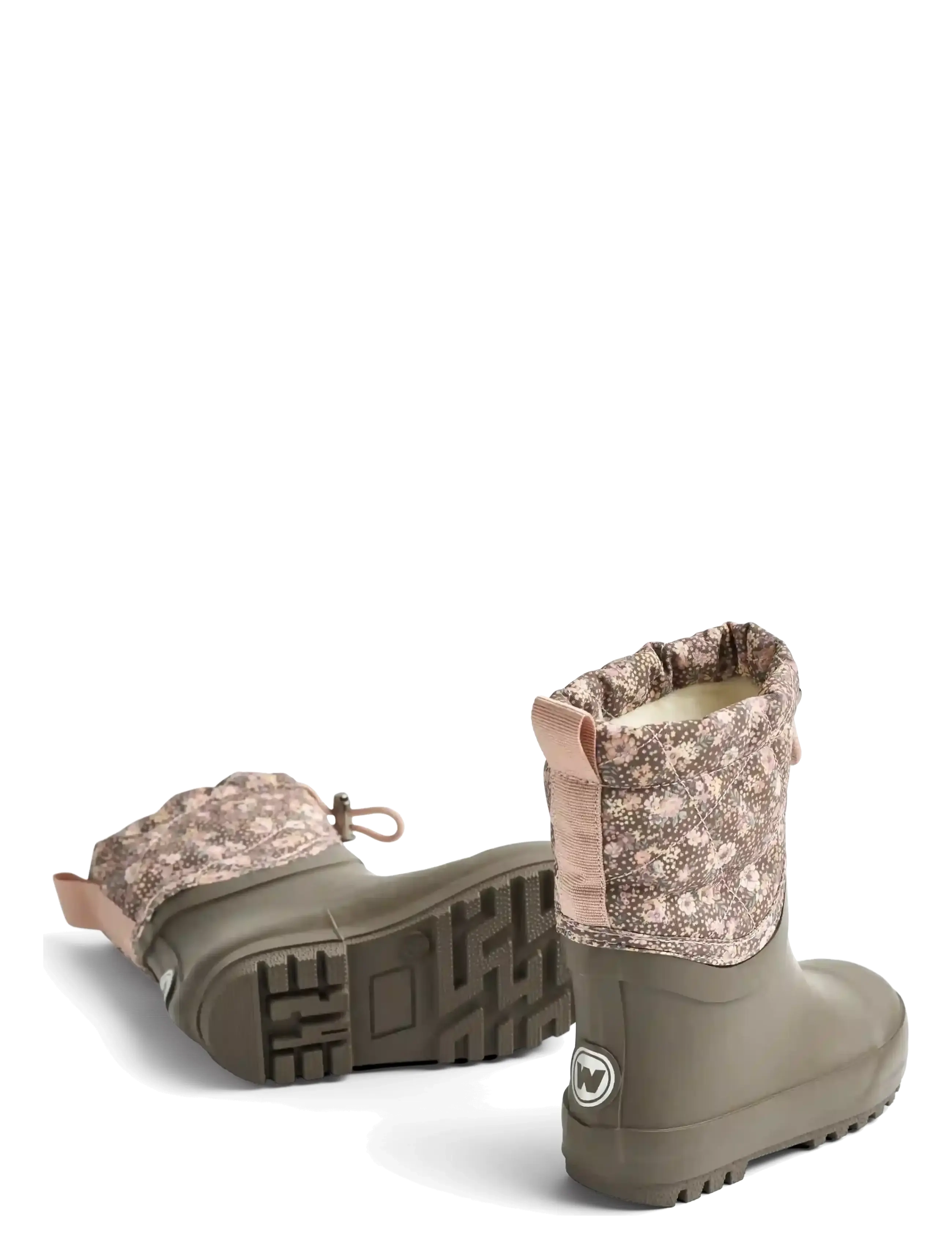 Wheat - Thermo Snowboot Drizzle - gefütterte gummistiefel - dry wood snow flowers - 1