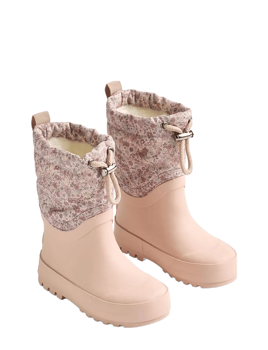 Wheat - Thermo Snowboot Drizzle - fodrade gummistövlar - rose dust flowers - 0