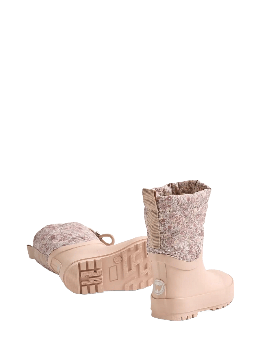 Wheat - Thermo Snowboot Drizzle - fodrade gummistövlar - rose dust flowers - 2