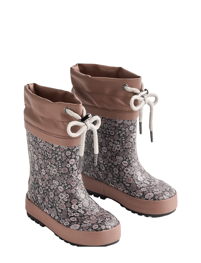 Wheat - Rubber Boot Thermo Print - fodrade gummistövlar - black sea garden - 0