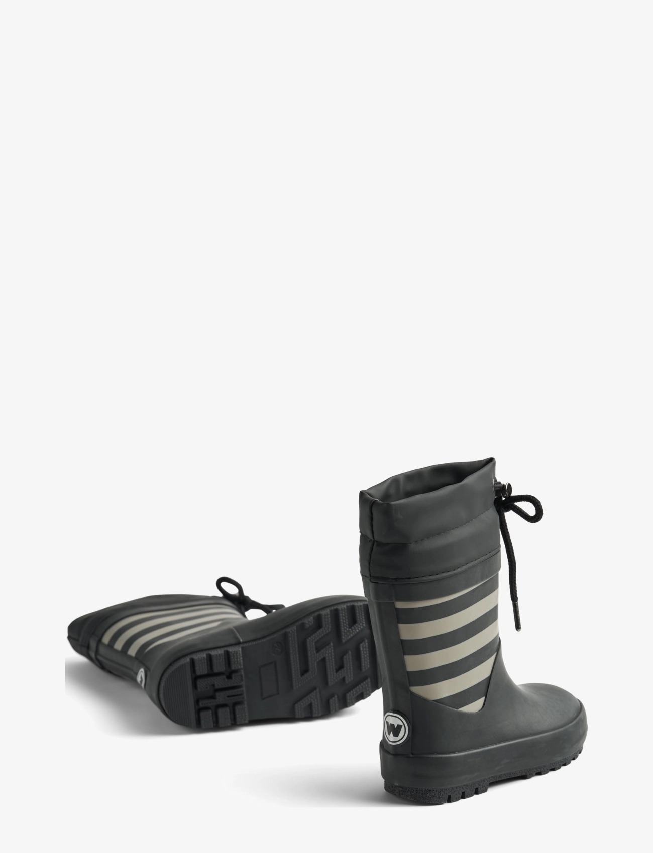 Wheat - Rubber Boot Thermo - gummistøvler med for - black stripe - 1