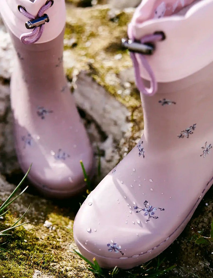 Wheat - Rubber Boot Thermo - fodrade gummistövlar - dry rose flowers - 0