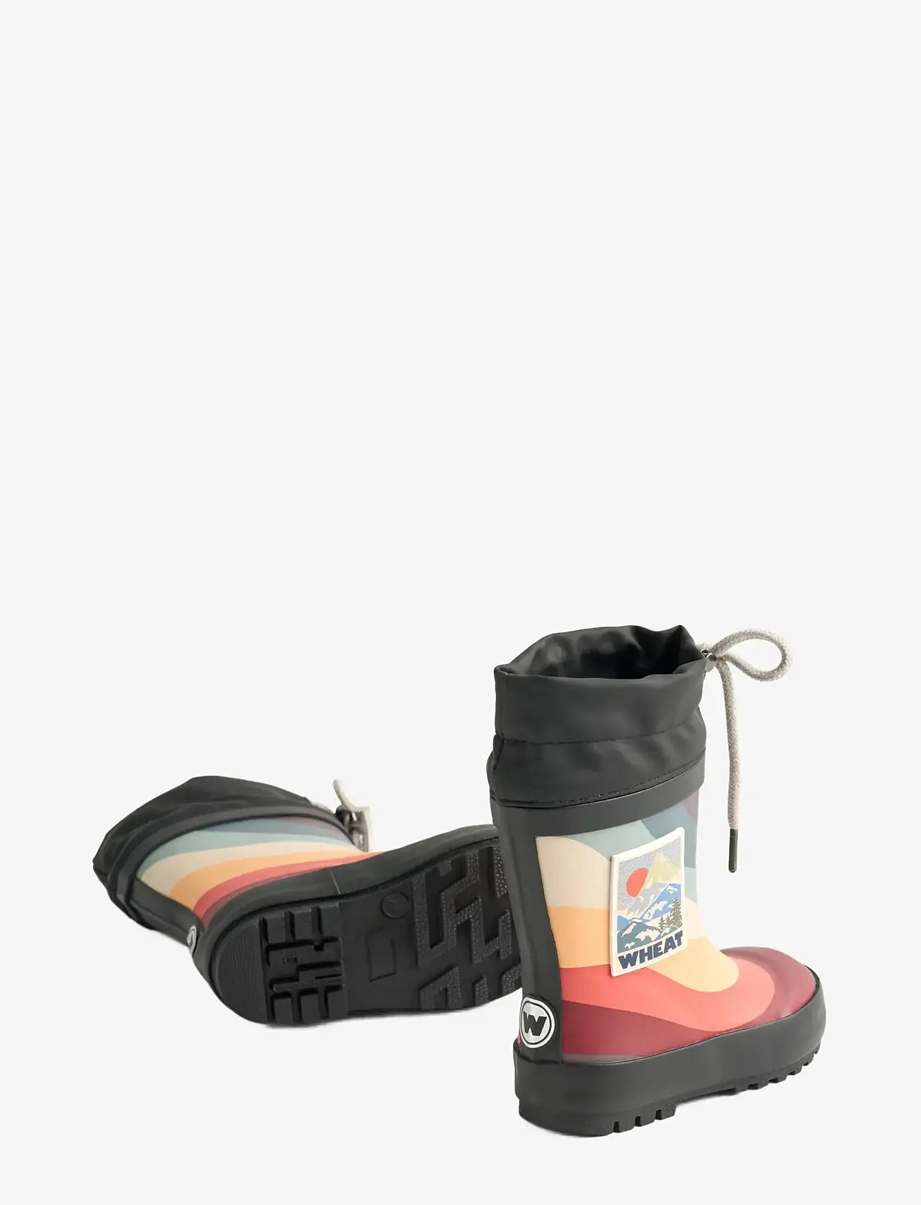 Wheat - Rubber Boot Thermo - gummistøvler med for - rainbow waves - 2