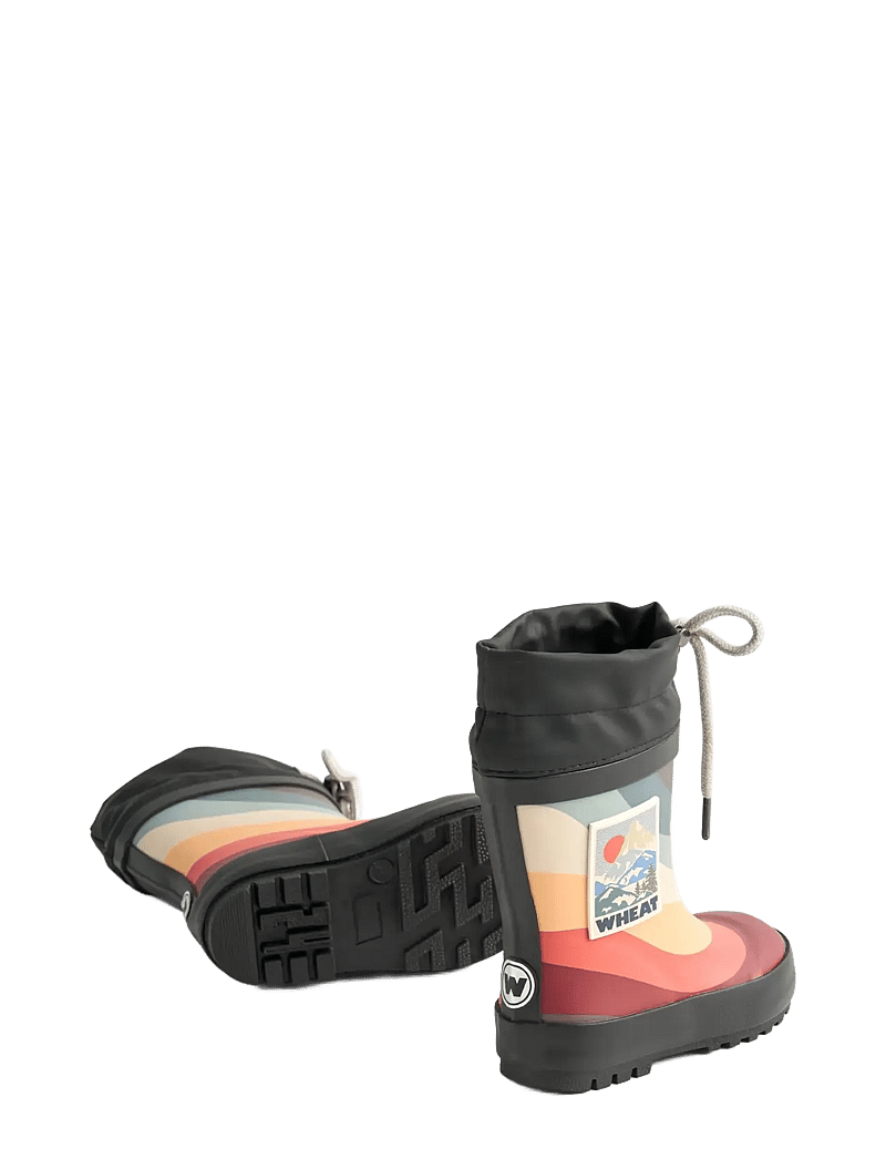 Wheat - Rubber Boot Thermo - gummistøvler med for - rainbow waves - 2