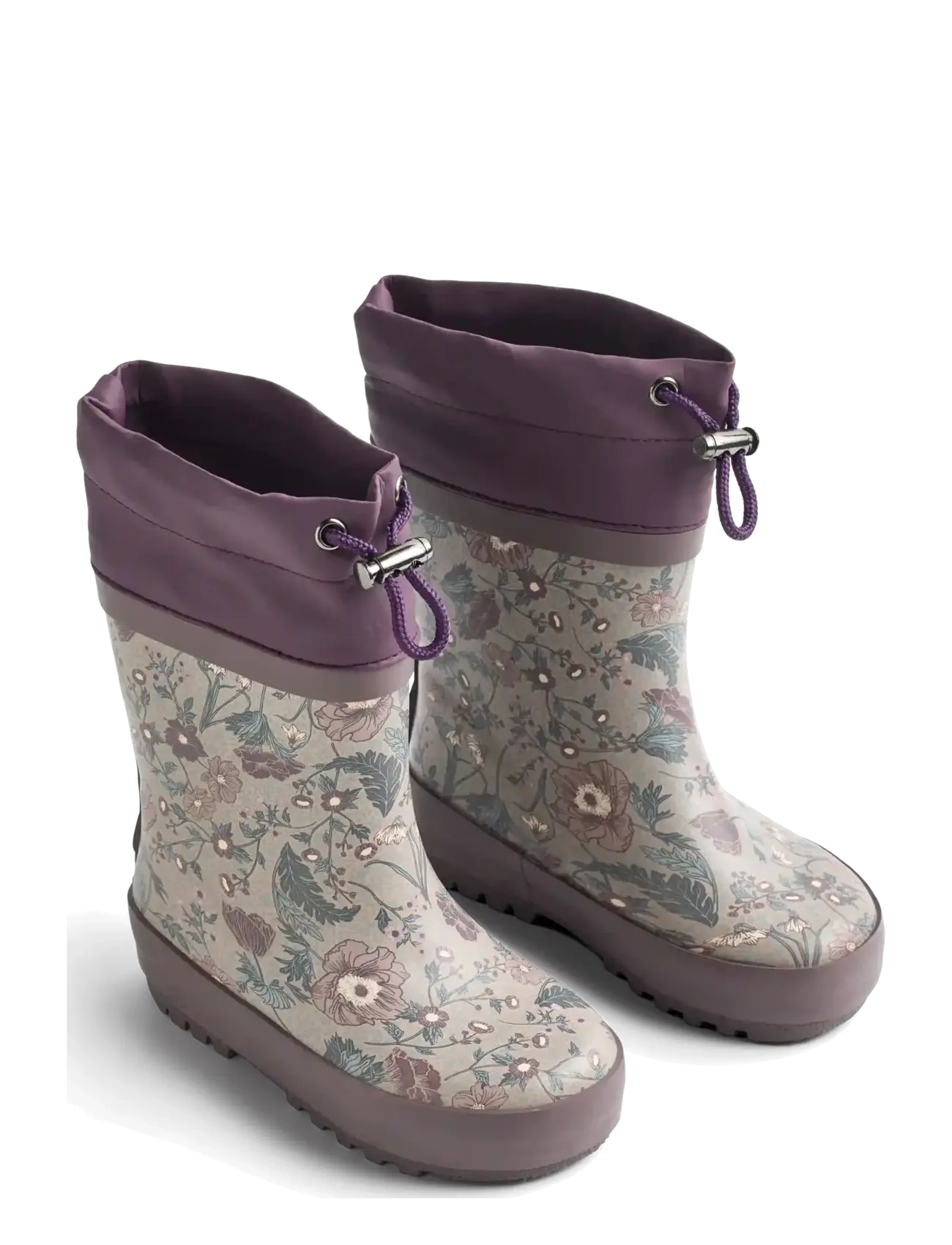 Wheat Rubber Boot Thermo - Schuhe - SOFT SAND FLOWERS / beige