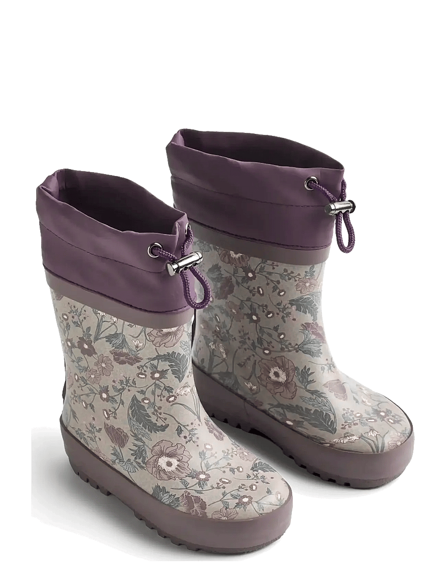 Wheat - Rubber Boot Thermo - gefütterte gummistiefel - soft sand flowers - 0