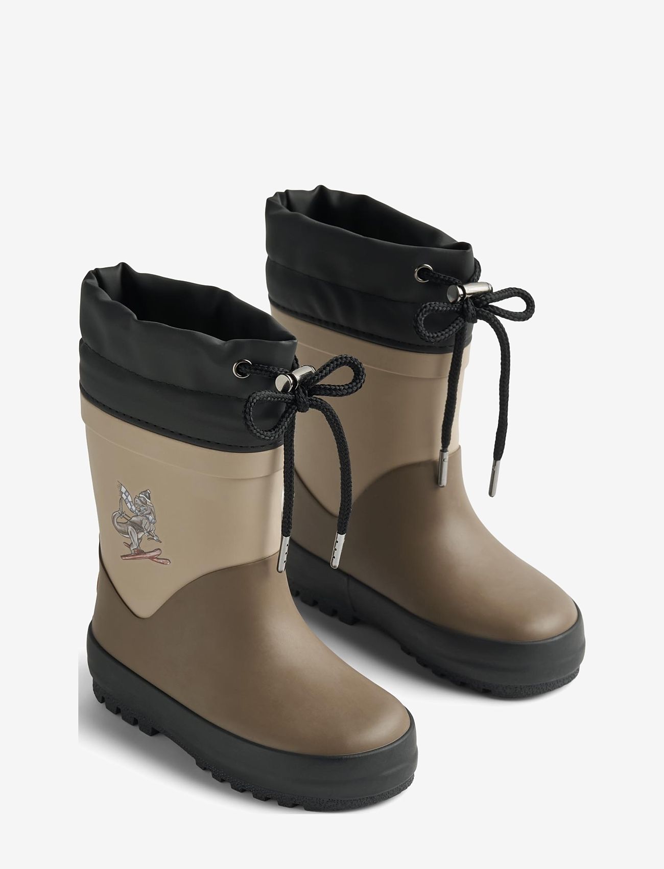 Wheat - Rubber Boot Thermo Solid - unlined rubberboots - dry wood dino - 0