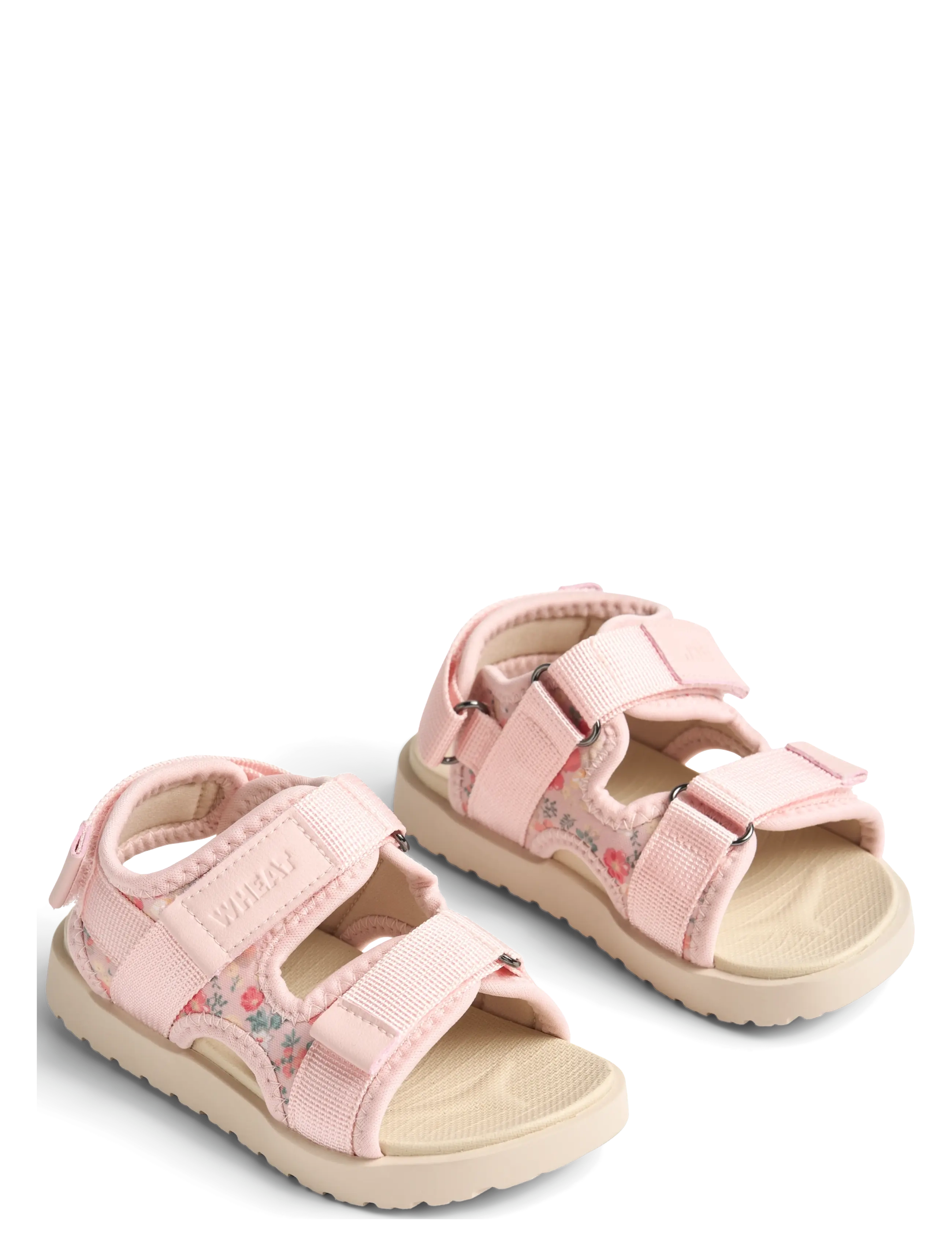 Wheat Sandal Mandy - Sandalen - POWDER FLOWERS AND SEASHELLS / pink/rose