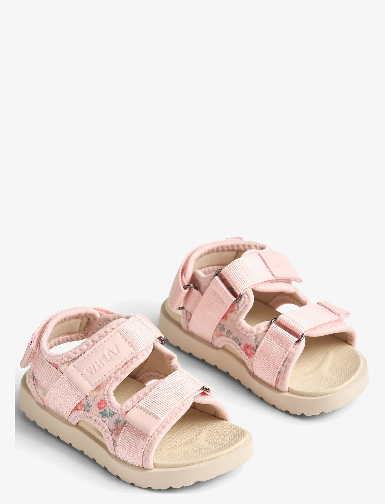 Wheat - Sandal Mandy - basutės - powder flowers and seashells - 1