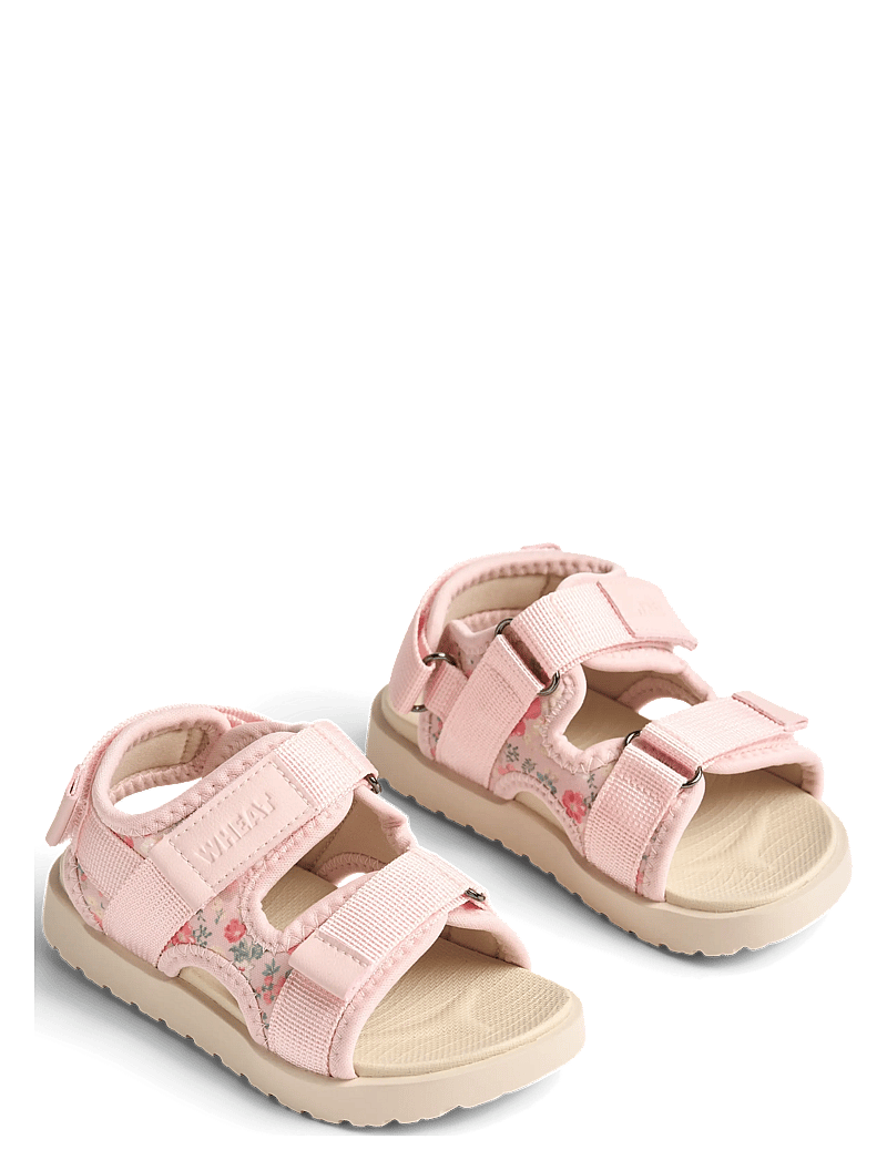 Wheat - Sandal Mandy - basutės - powder flowers and seashells - 1