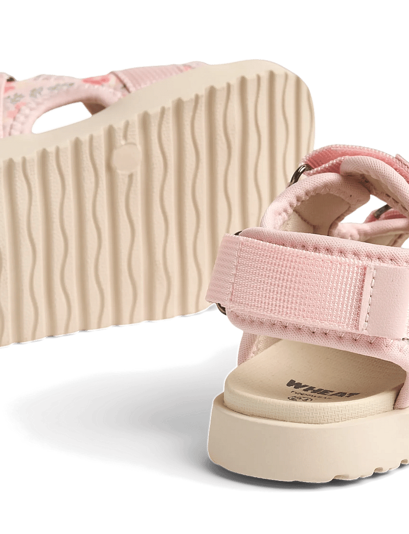 Wheat - Sandal Mandy - basutės - powder flowers and seashells - 3