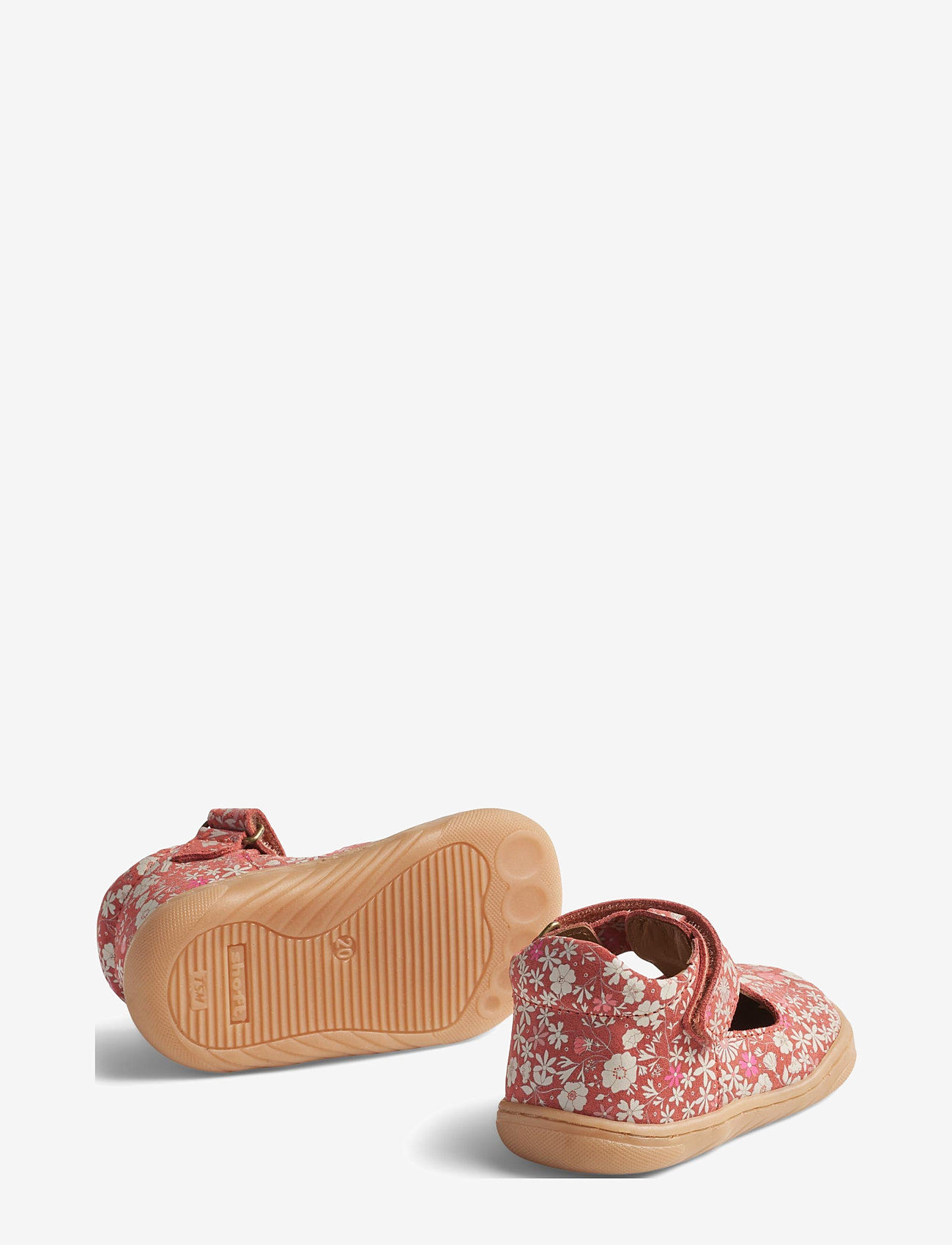 Wheat - Mary Jane Sinne - barfußschuhe - coral white flowers - 2