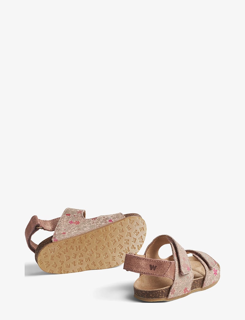 Wheat - Sandal Clara - sandals - rose white flowers - 2
