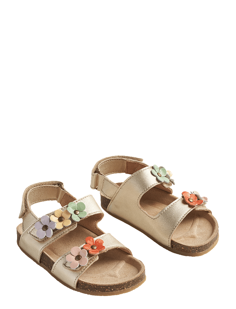Wheat - Sandal Clare Flower - sandalen - light gold - 0