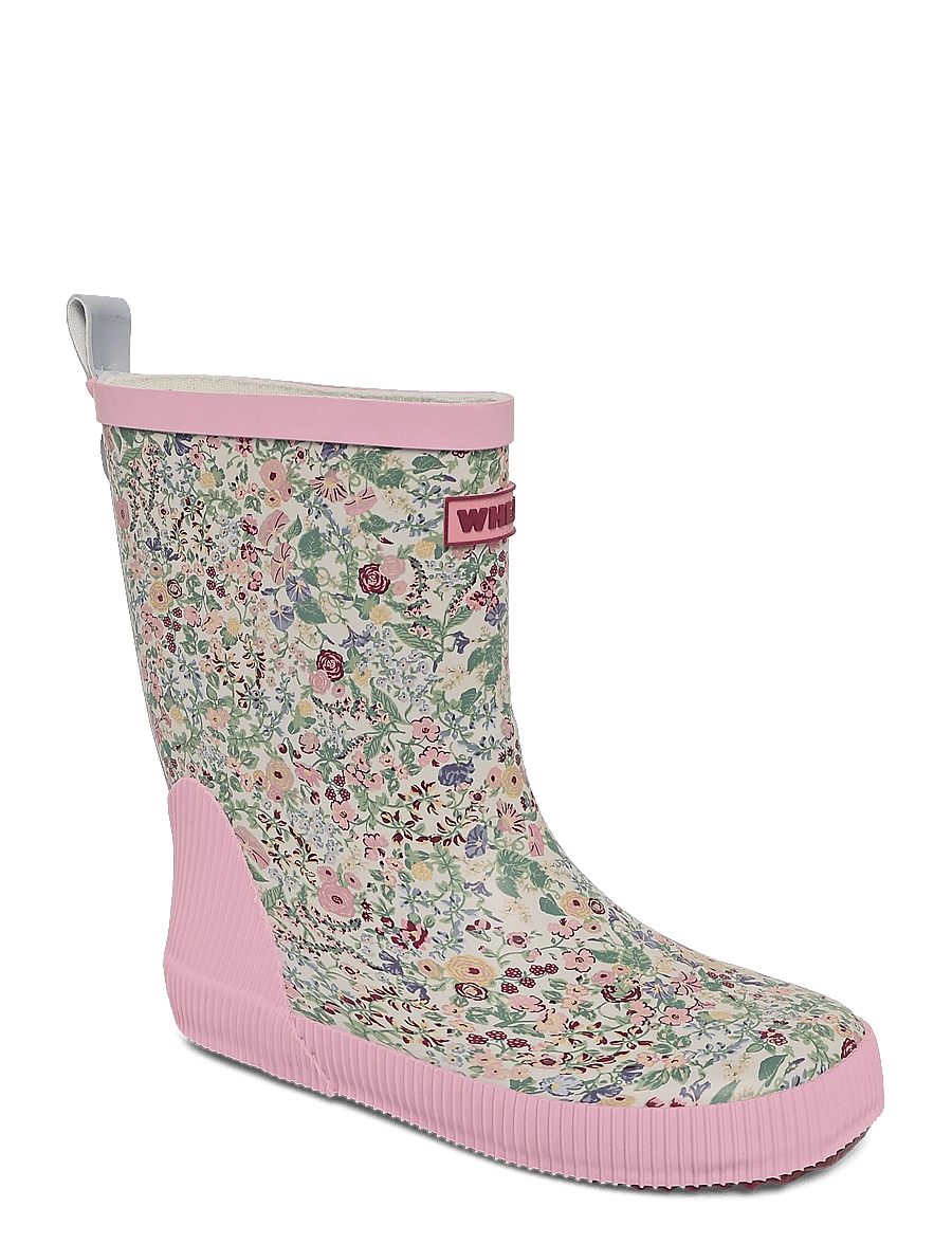 Wheat - Rubber Boot Welly - cool sky flowers - 0