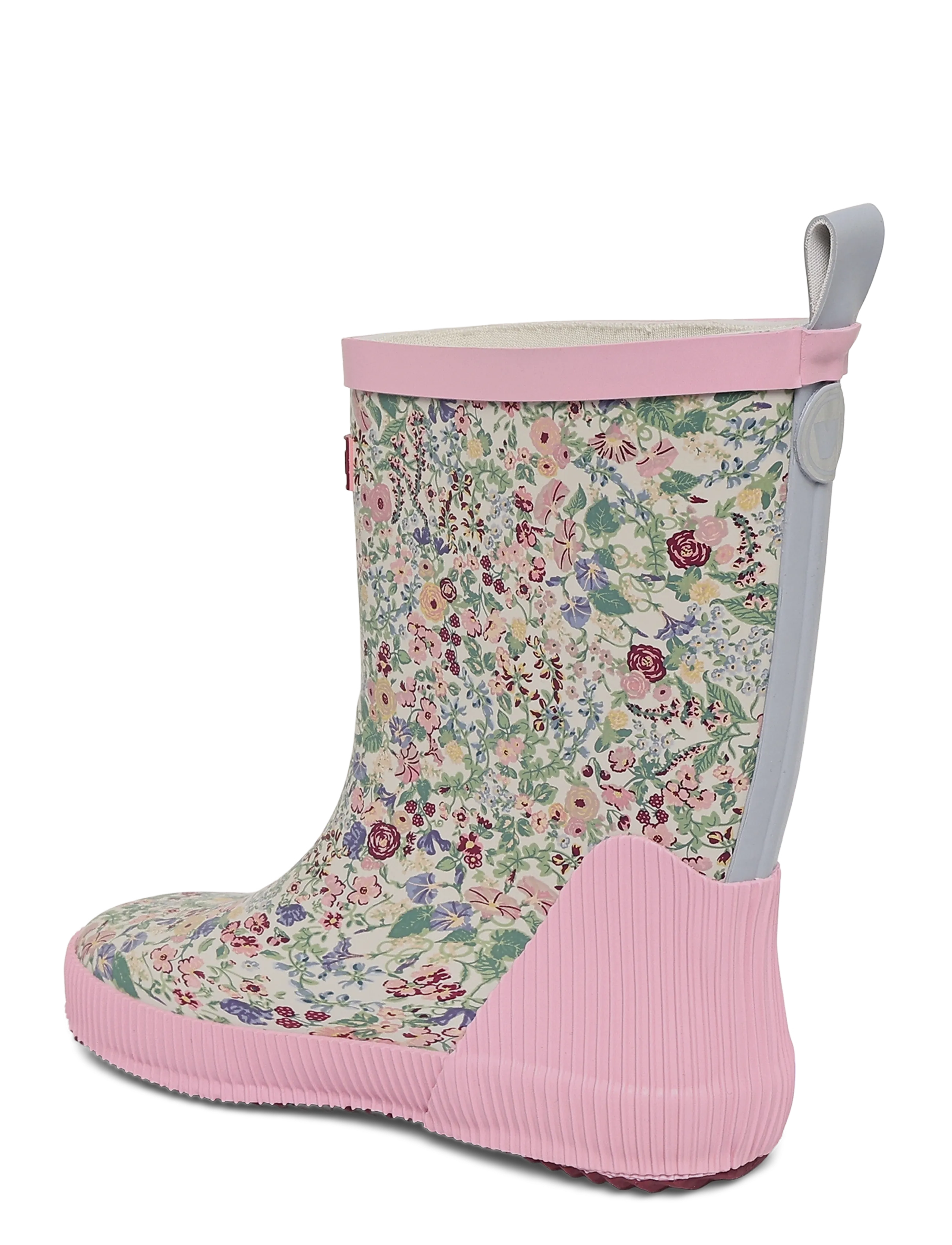 Wheat - Rubber Boot Welly - cool sky flowers - 1