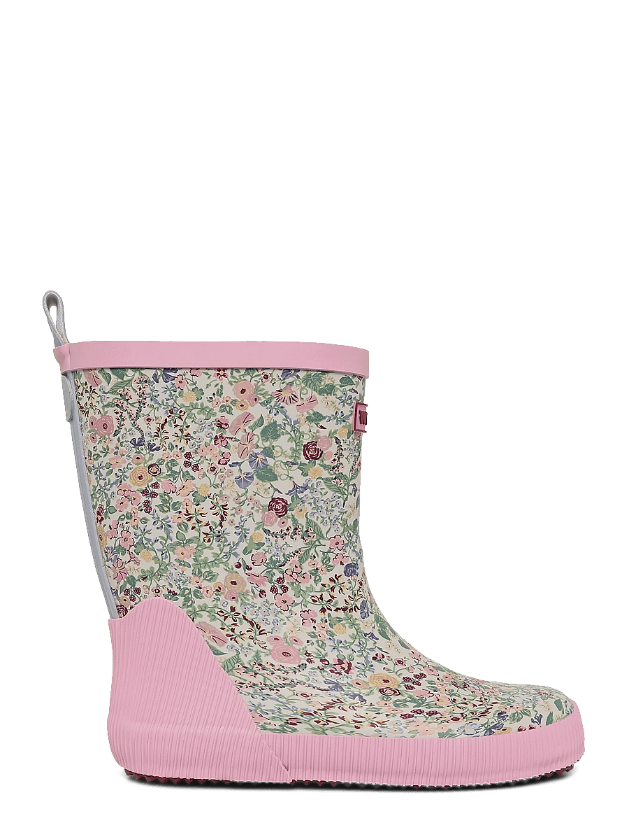 Wheat - Rubber Boot Welly - cool sky flowers - 2