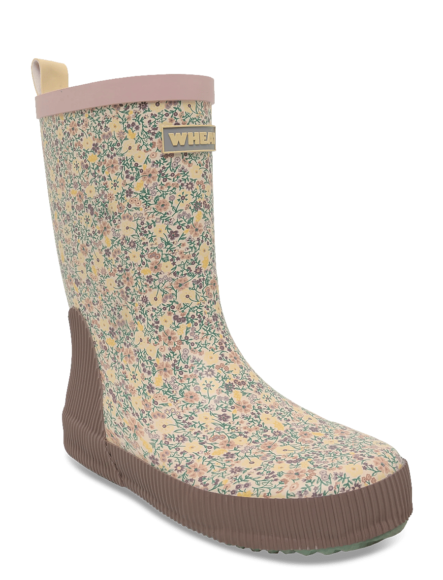 Wheat - Rubber Boot Welly - gummistøvler med for - rose shadow flowers - 0