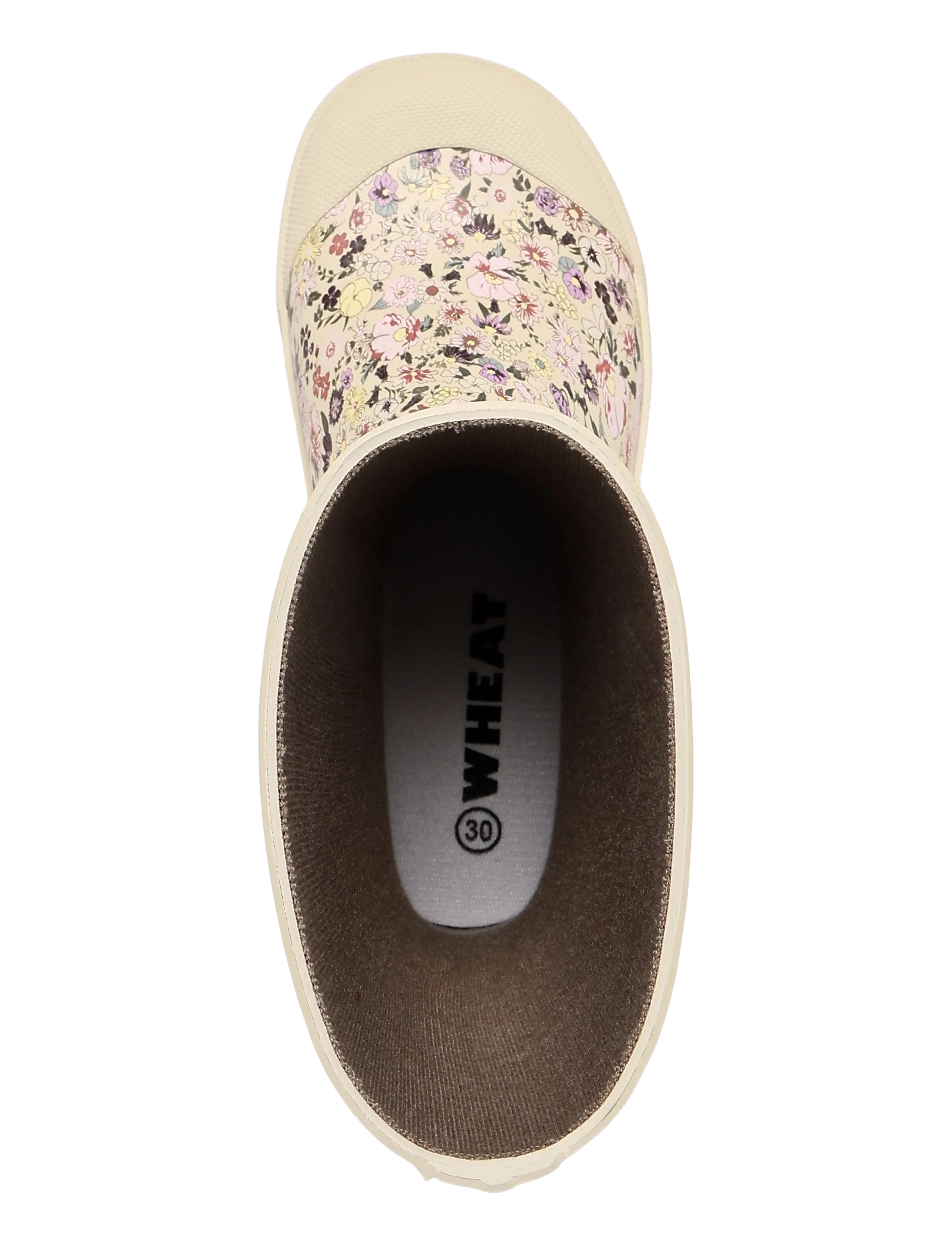Wheat - Rubber Boot Muddy - unlined rubberboots - clam multi flowers - 3