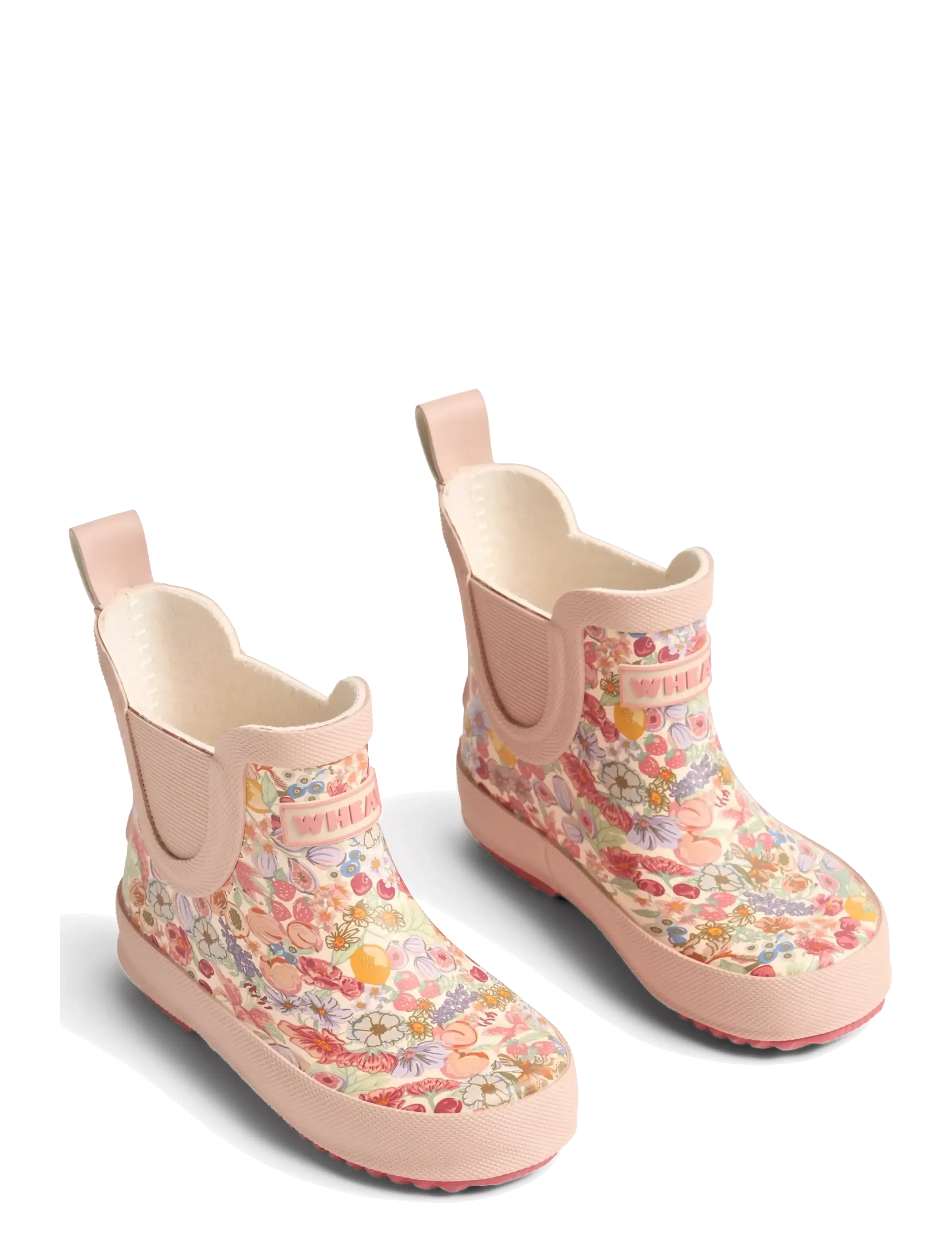 Wheat Rubber Boot Beta - Wheat - FRUITS AND FLOWERS / pink/rose
