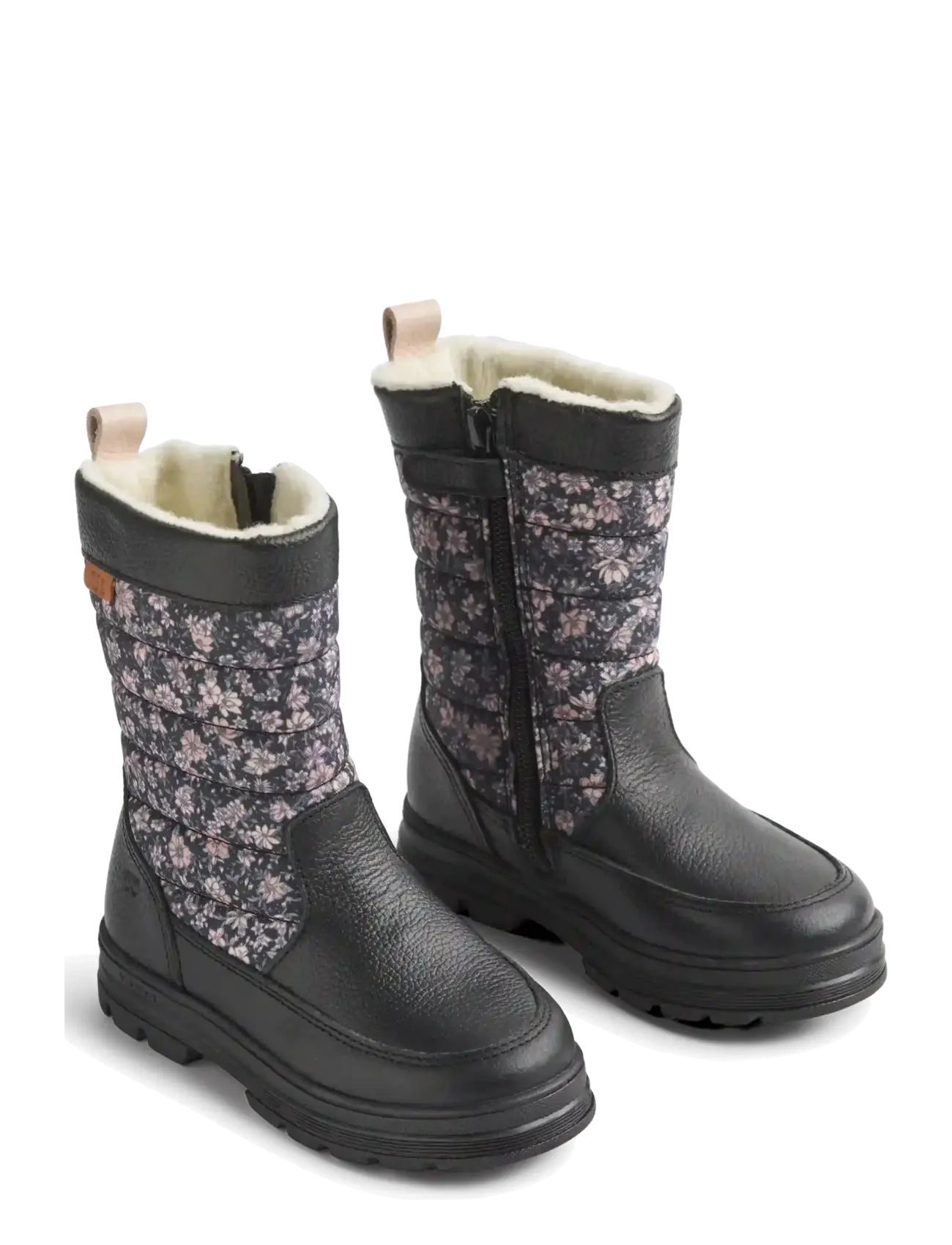 Wheat Winterboot Koa Tex - Schuhe - DARK CHARCOAL FLOWERS / black