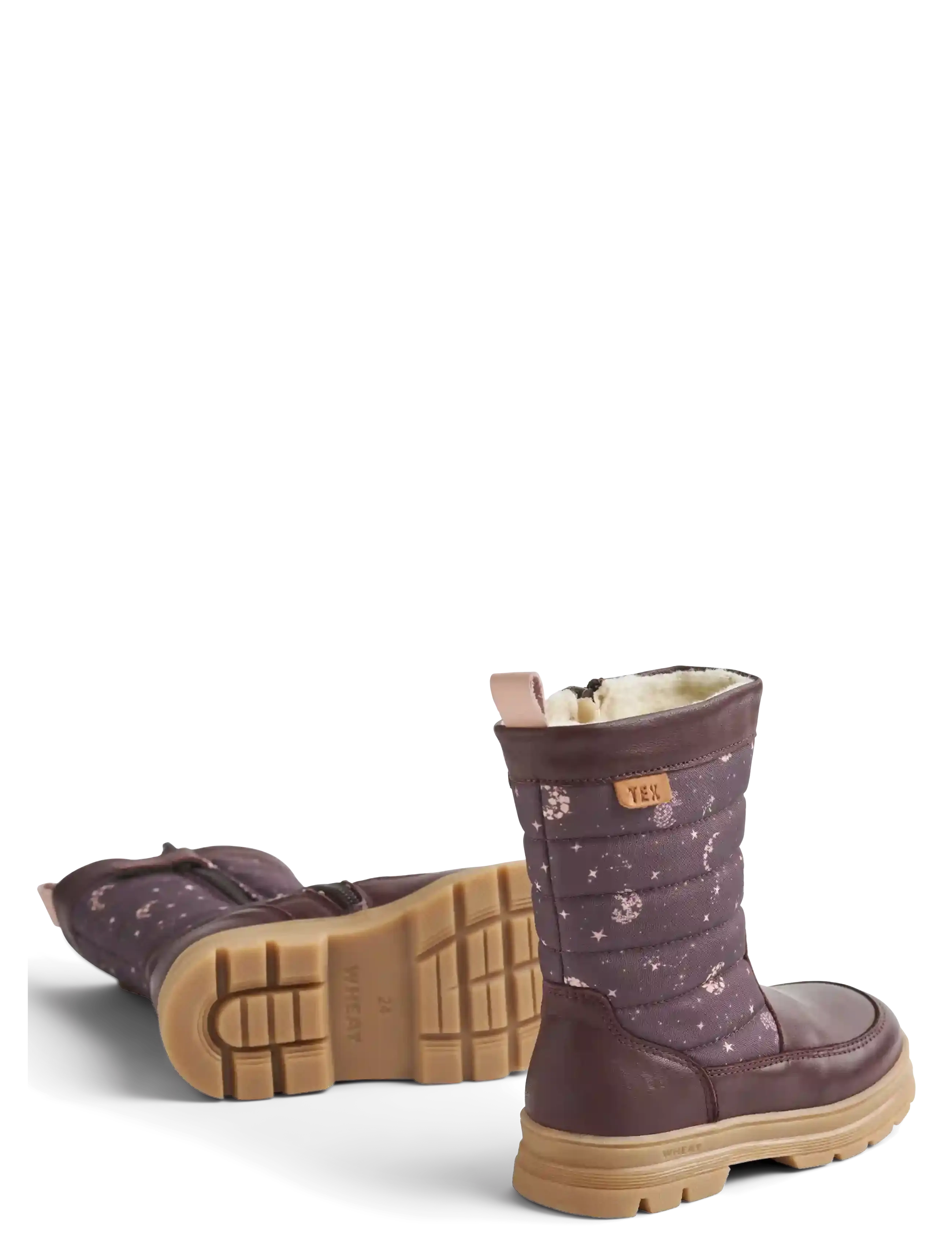 Wheat - Winterboot Koa Tex - talvesaapad - plum truffle stars - 1