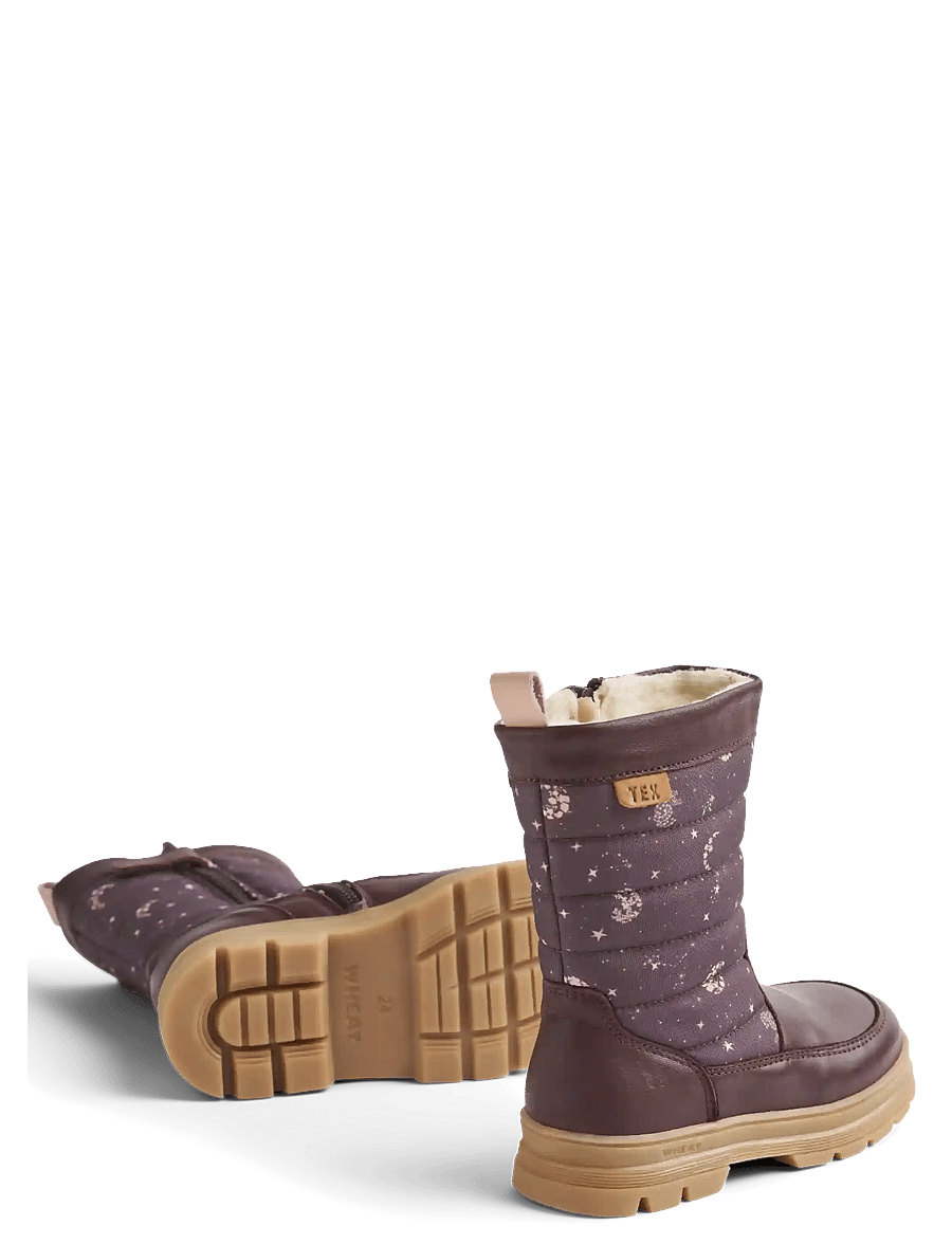 Wheat - Winterboot Koa Tex - talvesaapad - plum truffle stars - 1