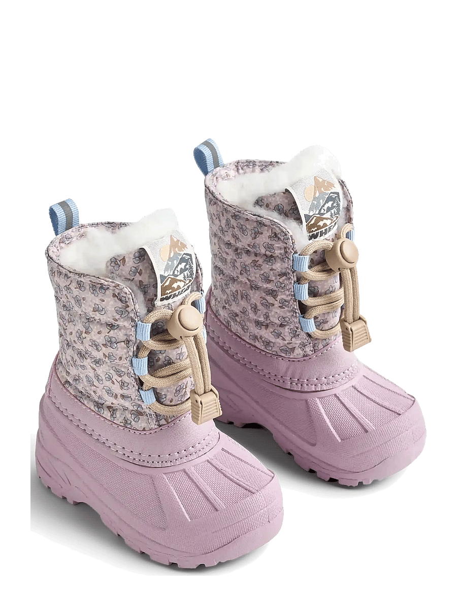 Wheat - Winterboot Aleex - winterstiefel - lilac blue flowers - 0