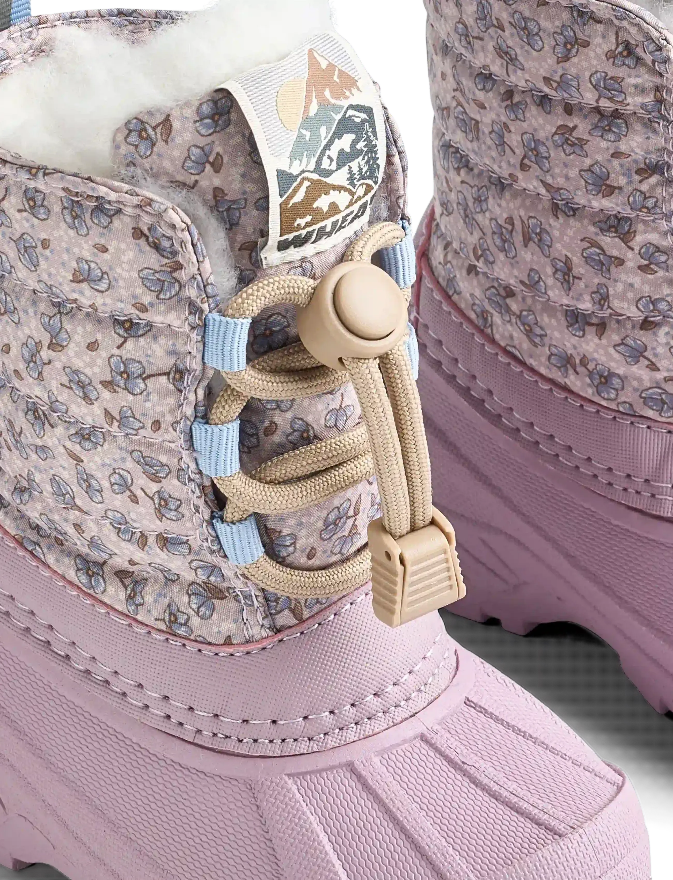 Wheat - Winterboot Aleex - winterstiefel - lilac blue flowers - 3