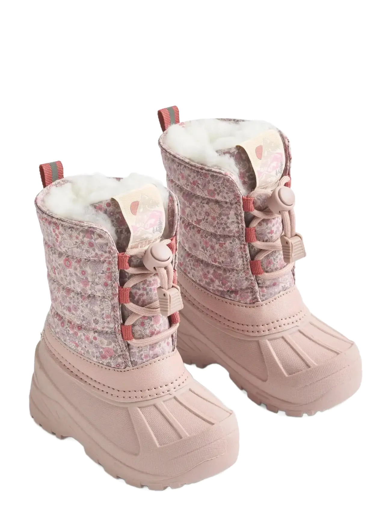 Wheat Winterboot Aleex, Børn, Blomstret Vinterstøvle, Pink, Str: 24