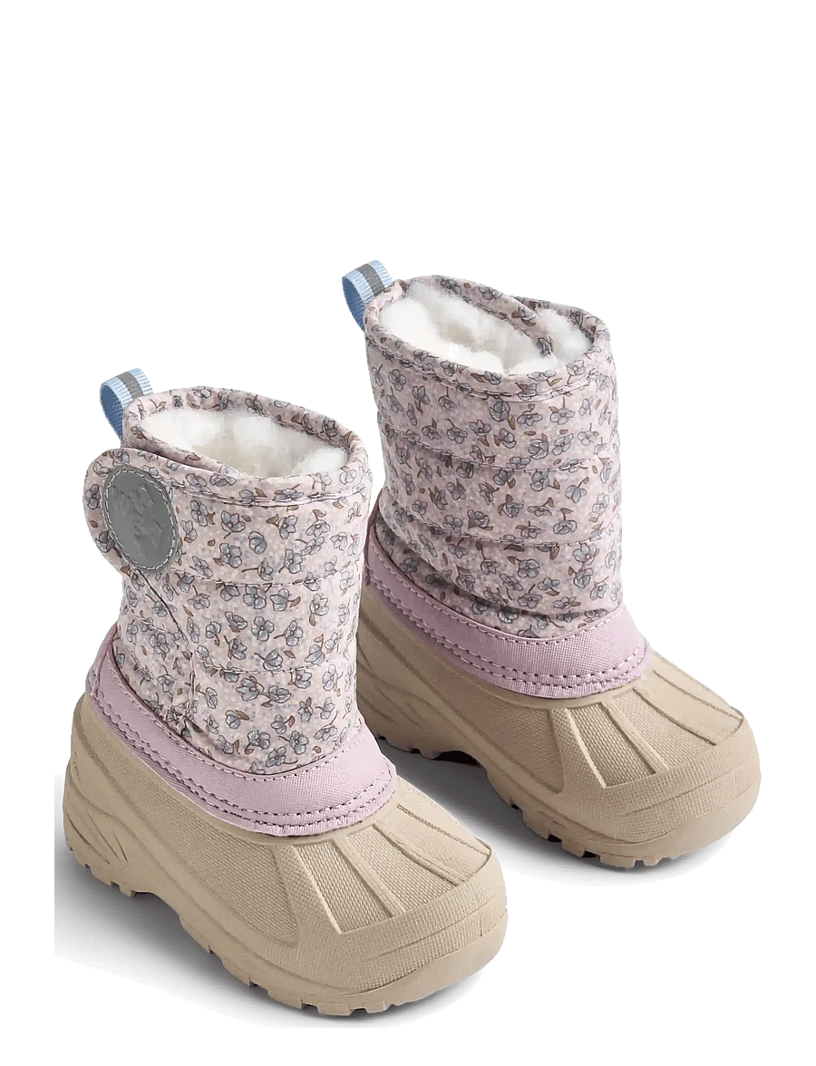 Wheat - Winterboot Winty - winterstiefel - lilac blue flowers - 0