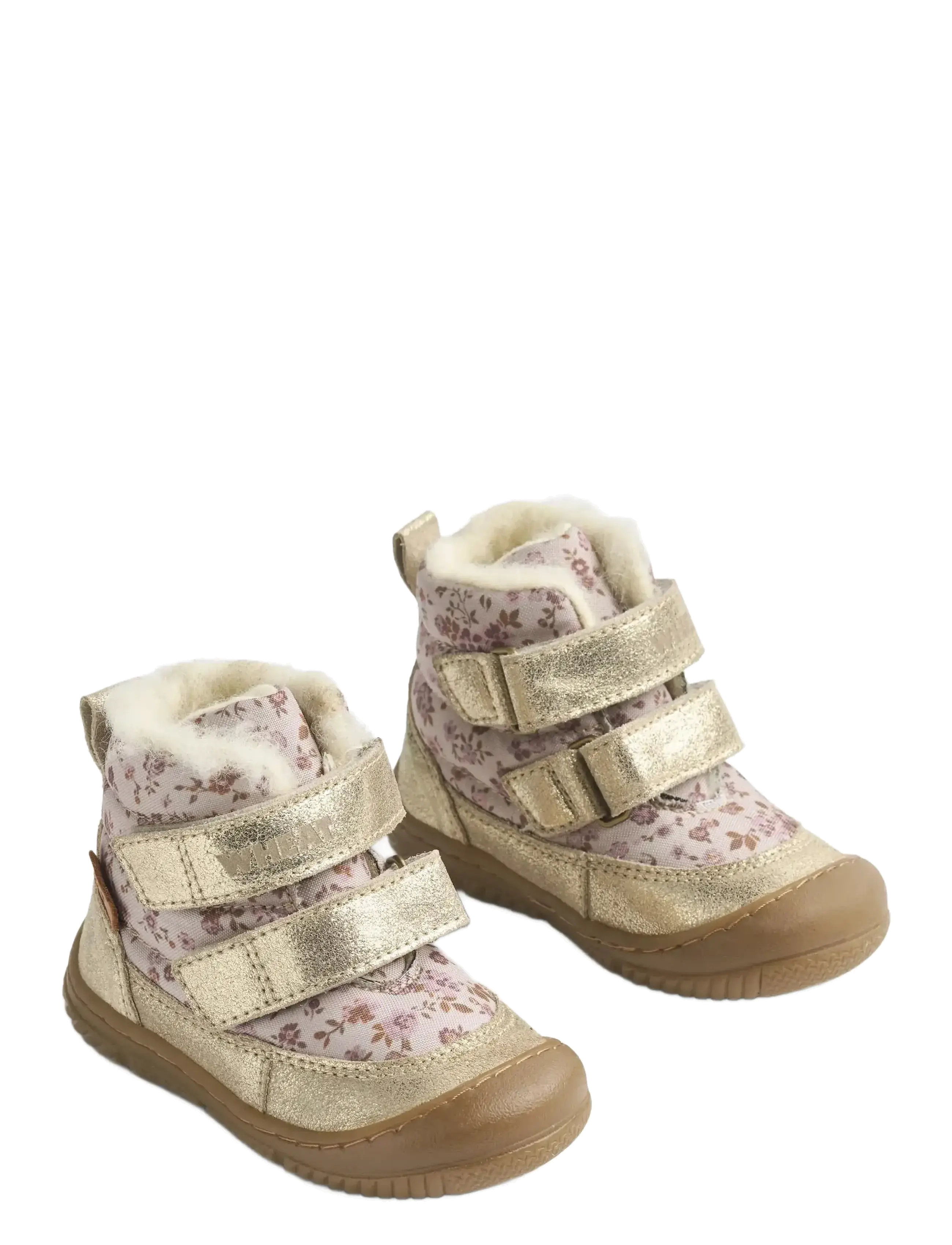 Wheat Winterboot Dowi Tex, Børn, Vinter Velcro Støvler, Guld, Str: 19