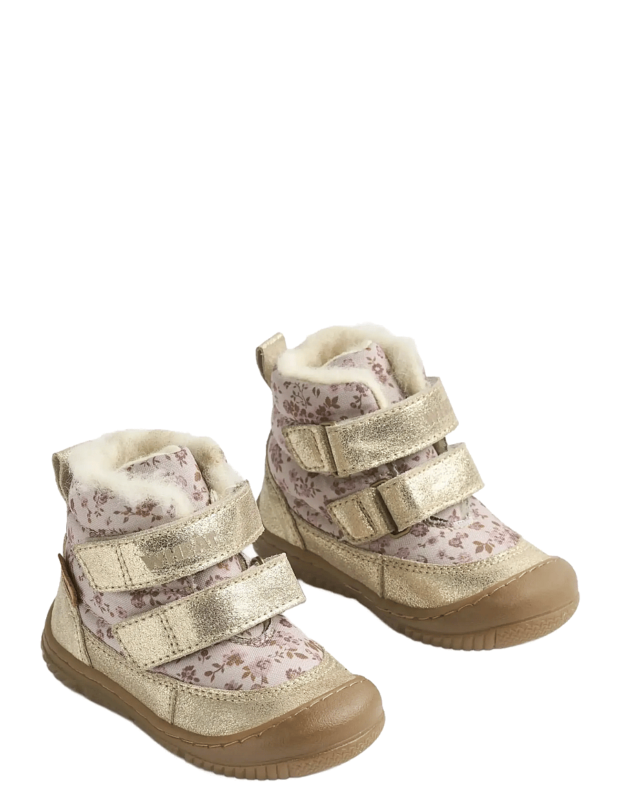 Wheat - Winterboot Dowi Tex - vetrarstígvél - grey rose flowers - 0