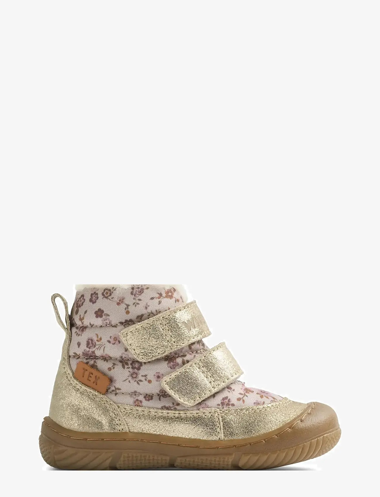 Wheat - Winterboot Dowi Tex - efterårssko - grey rose flowers - 1