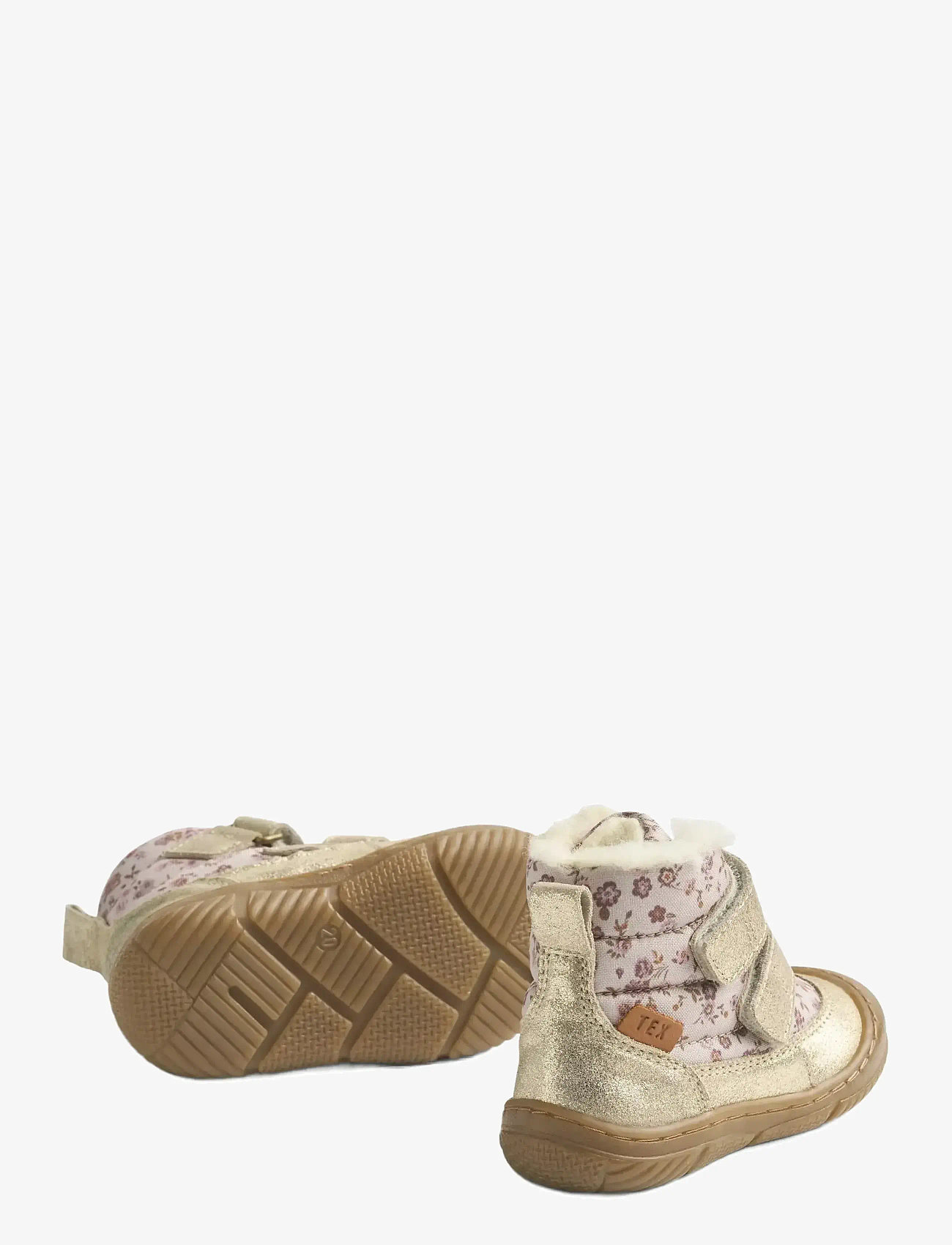 Wheat - Winterboot Dowi Tex - efterårssko - grey rose flowers - 2