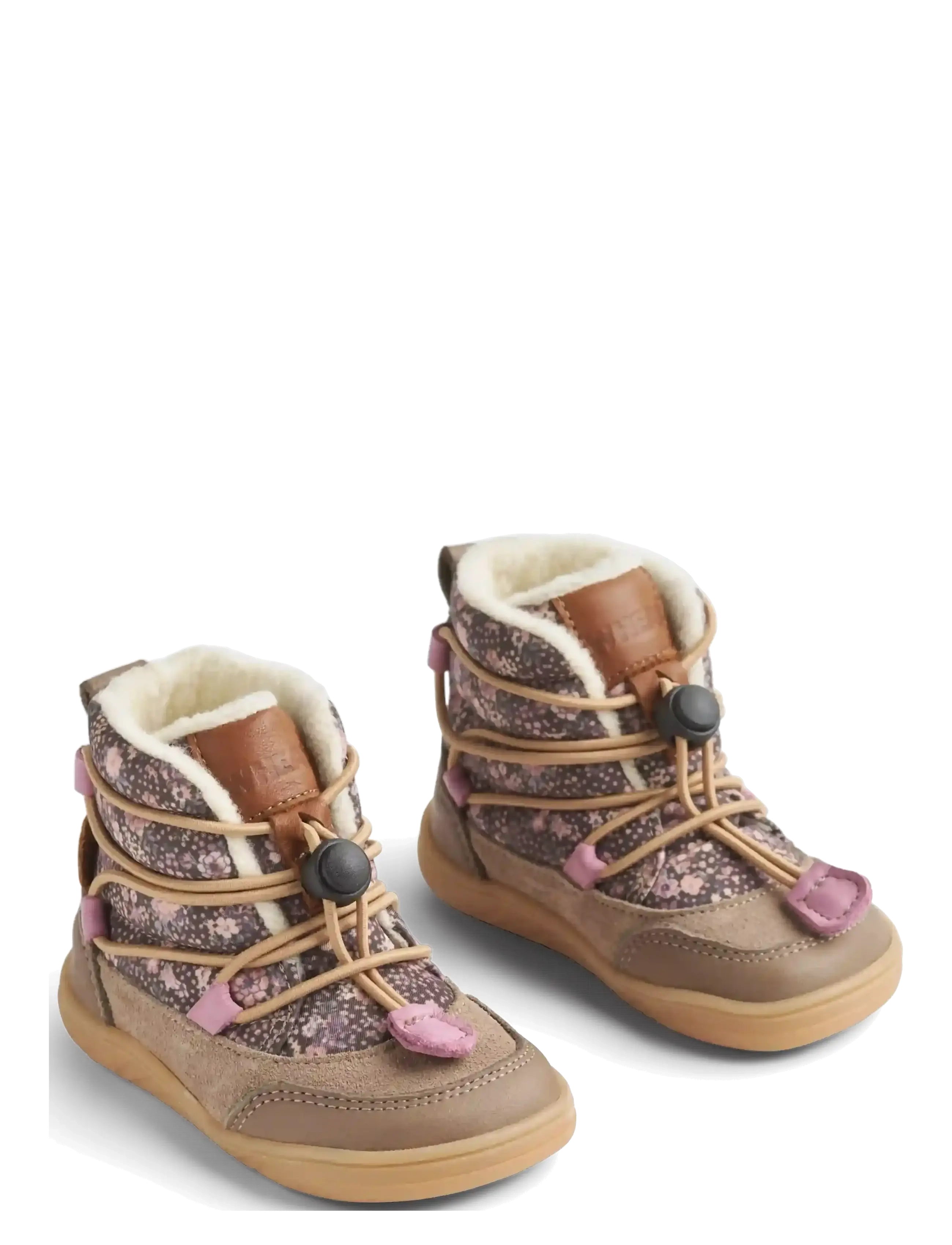 Wheat Winterboot Milan Tex - Back to school - DRY WOOD SNOW FLOWERS / brown