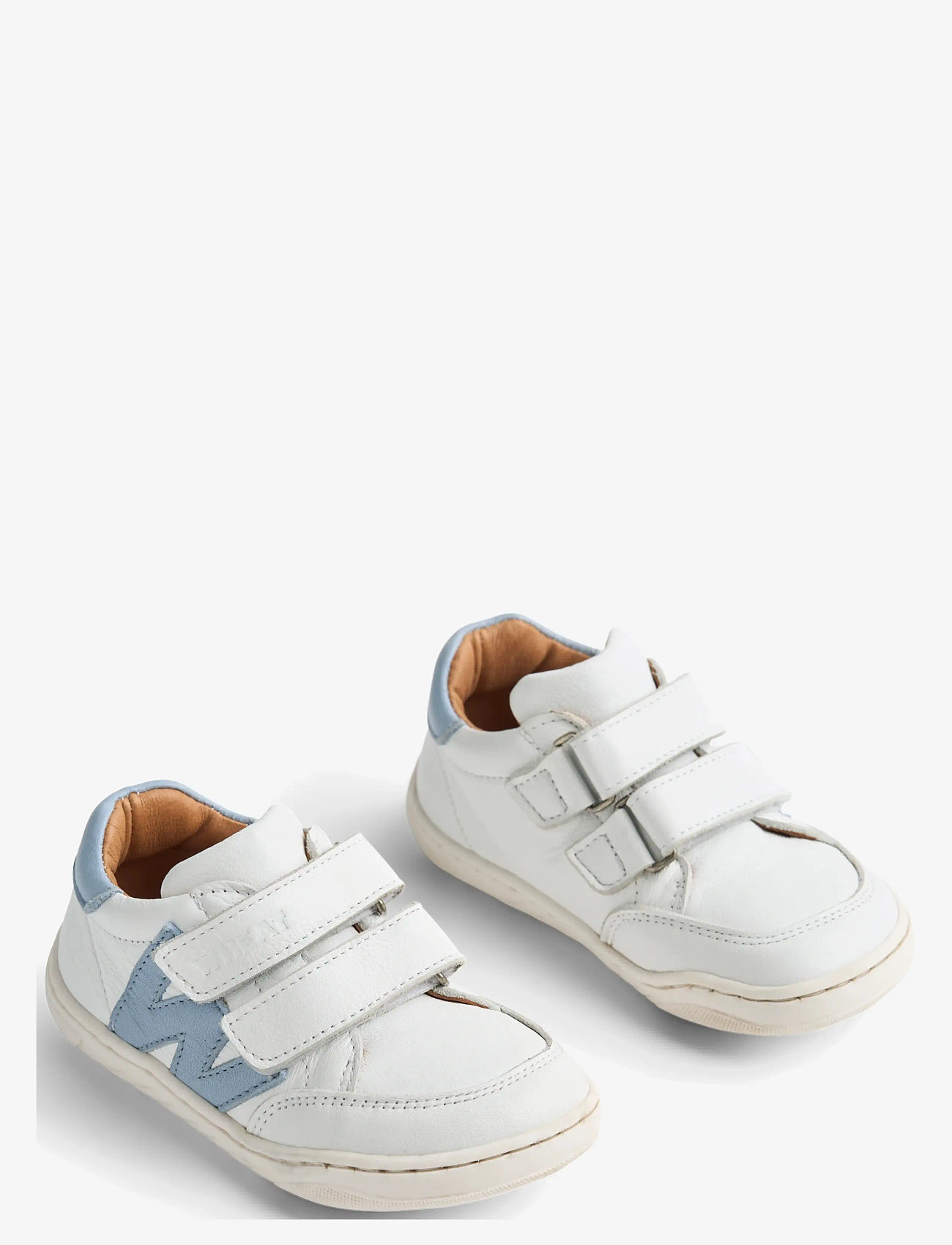 Wheat - Sneaker Barres - lave sneakers - white faded denim - 1