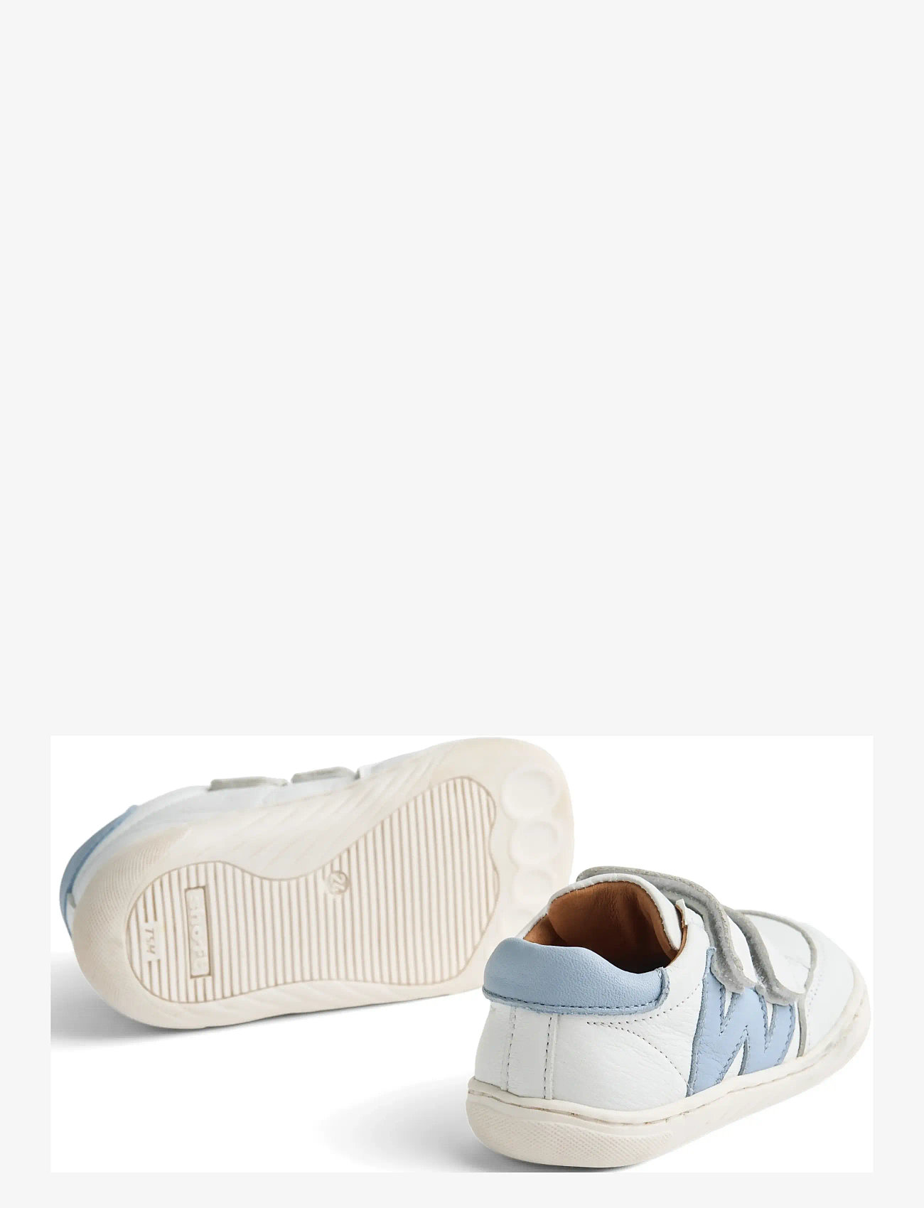 Wheat - Sneaker Barres - lave sneakers - white faded denim - 2