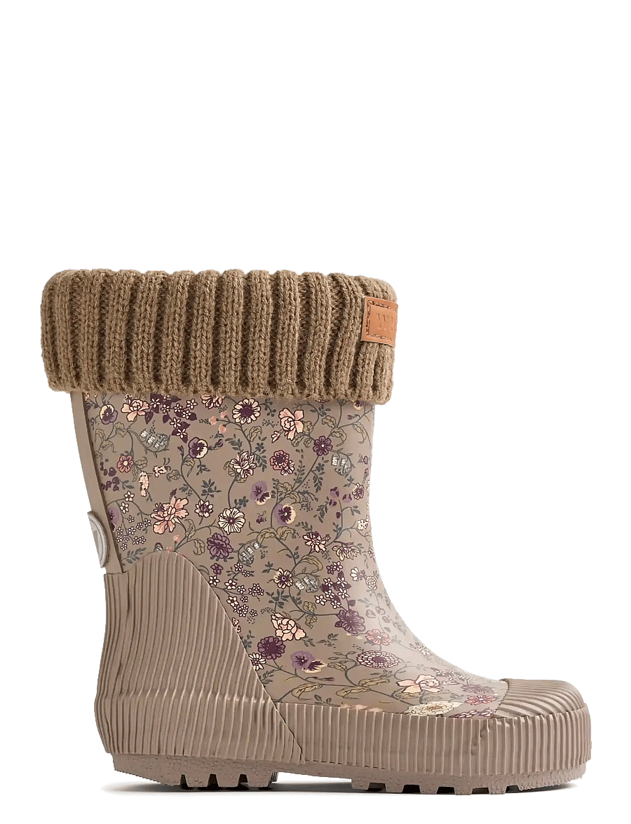 Wheat - Rubber Boot Thermo Wader - ungefütterte gummistiefel - portabella flowers - 1