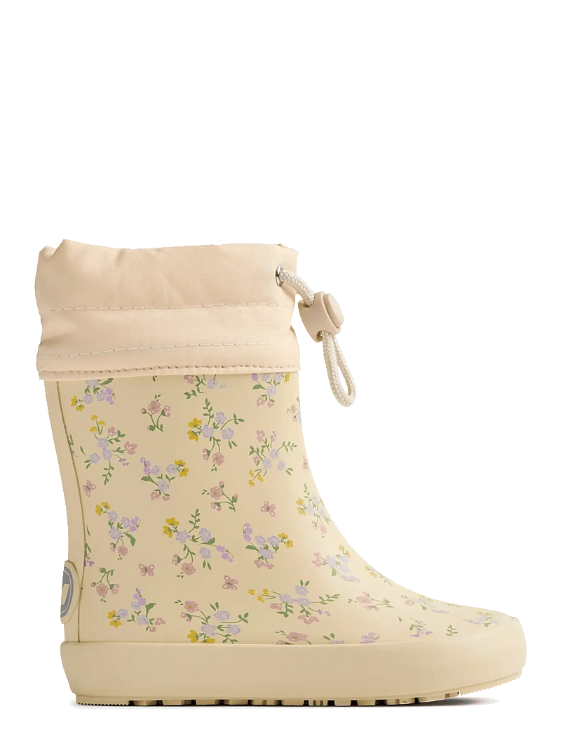 Wheat - Barefoot Rubber Boot Zerro - gummistøvler uden for - barely apricot flowers - 2