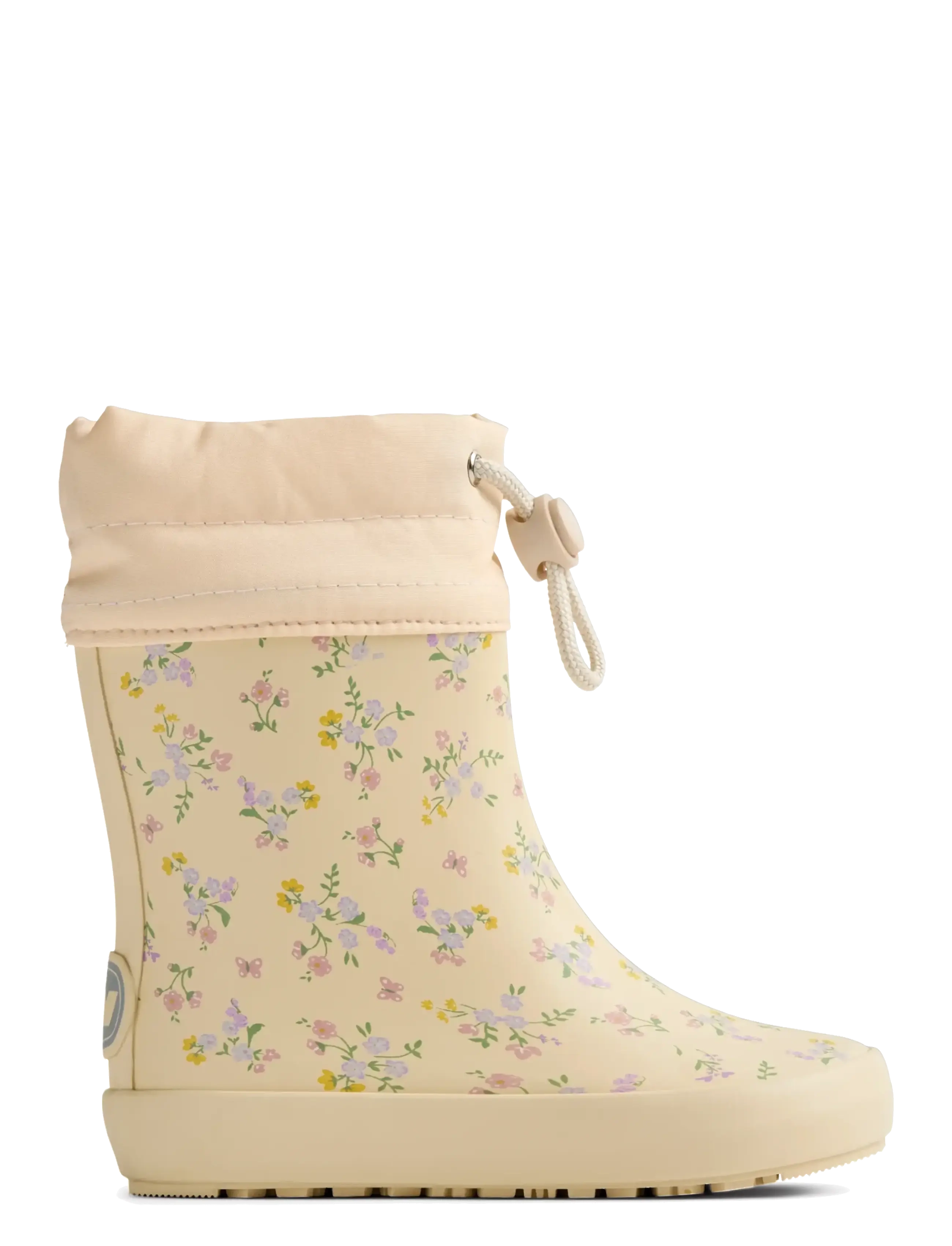 Wheat - Barefoot Rubber Boot Zerro - gummistøvler uden for - barely apricot flowers - 2